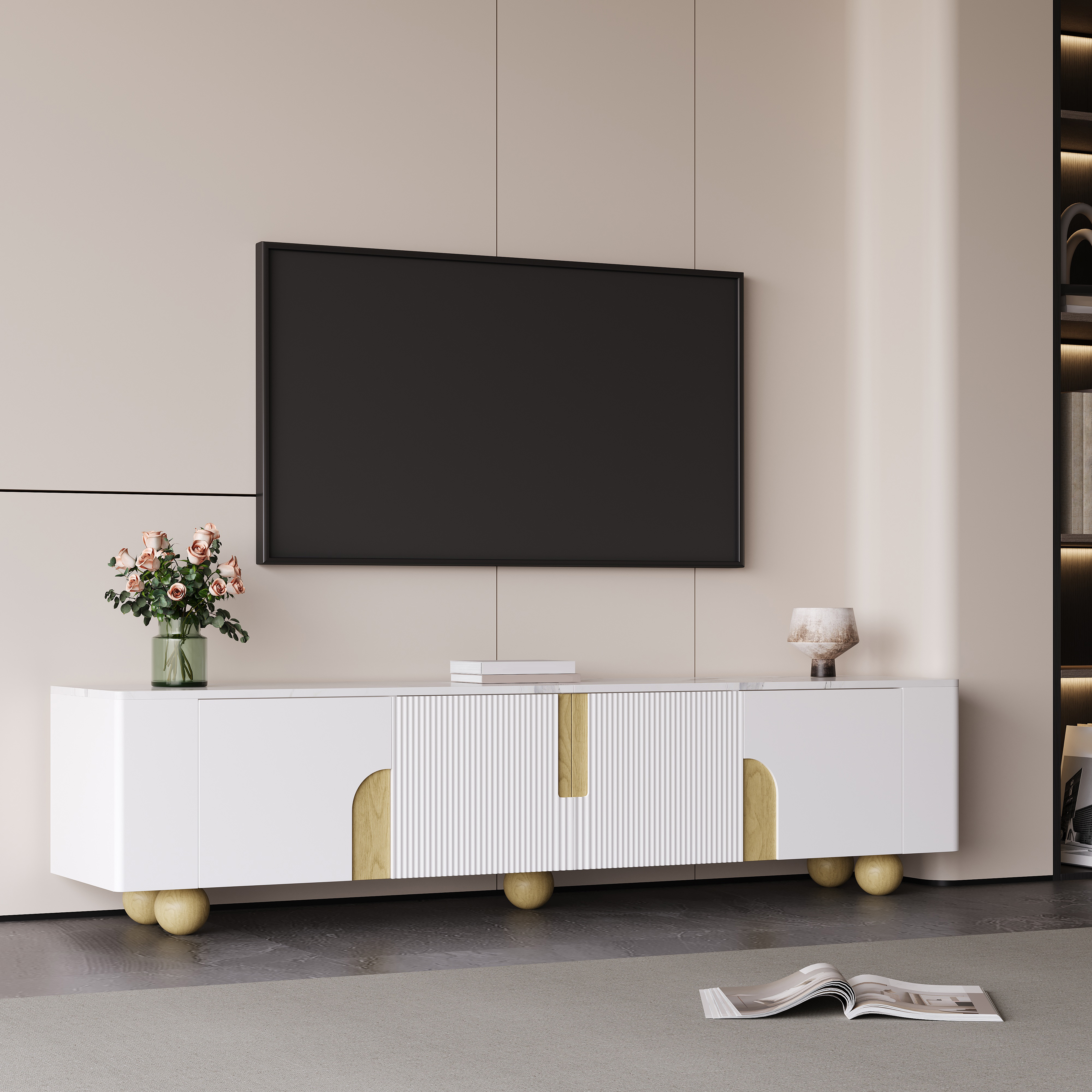 Vue principale du meuble TV