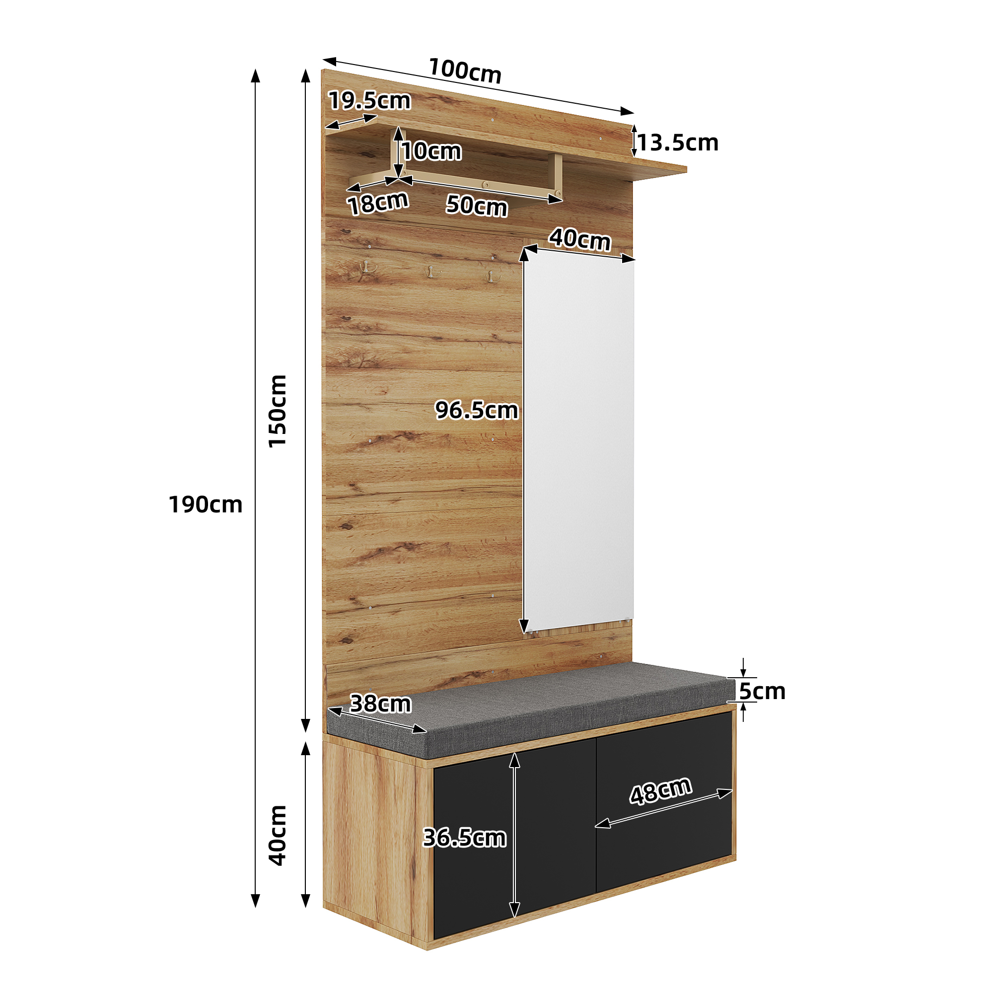 Dimensions du armoire