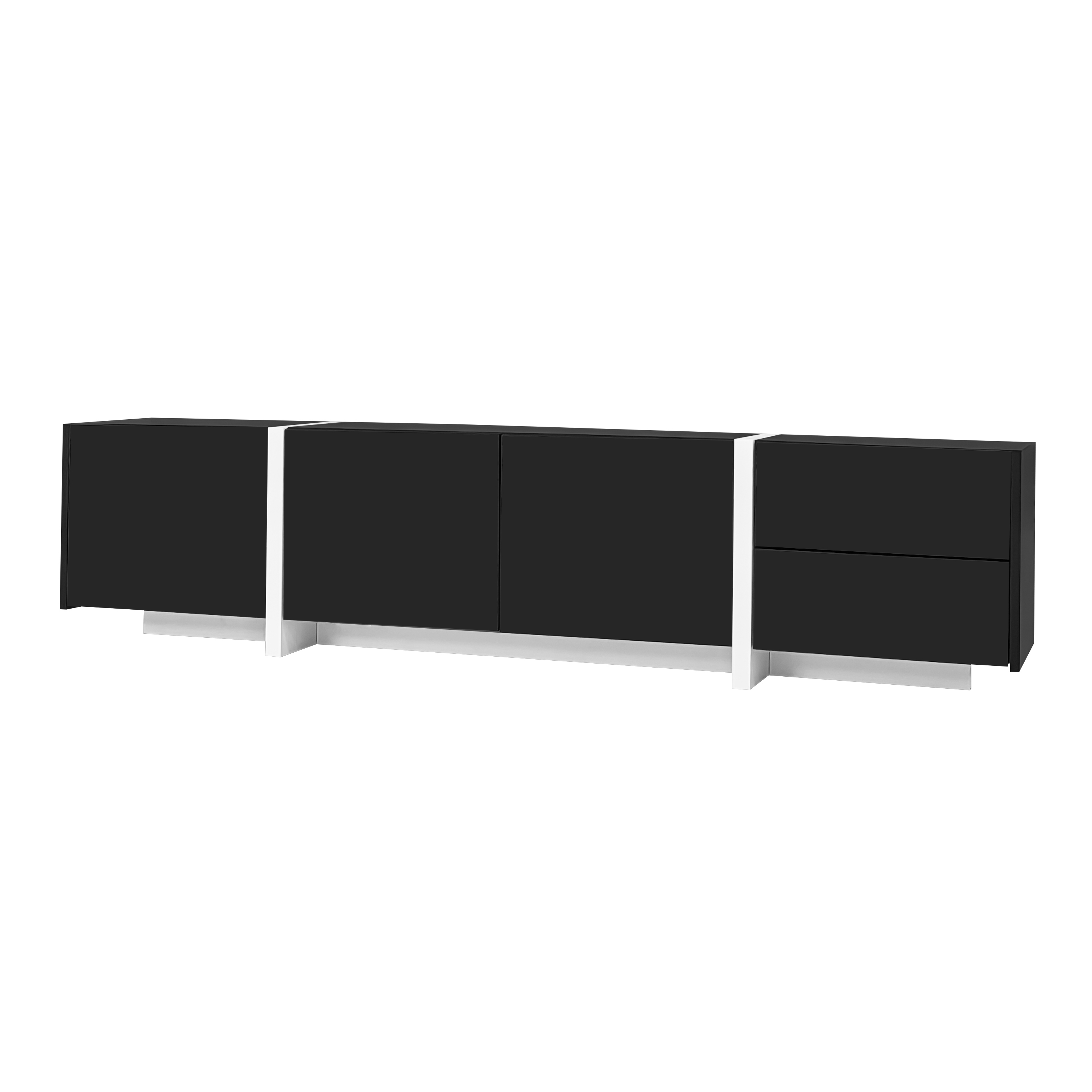 Détail du meuble TV