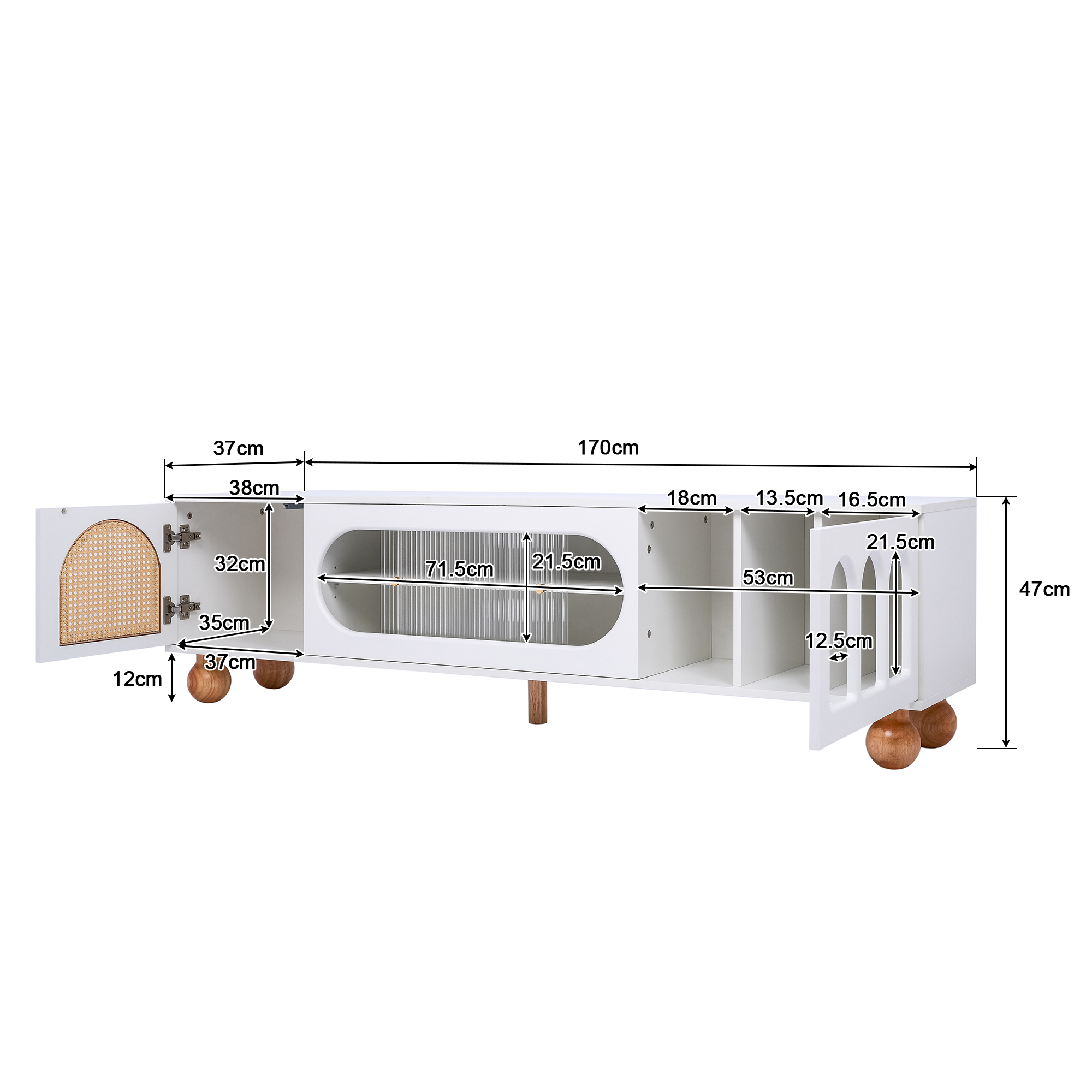 Dimensions du meuble TV