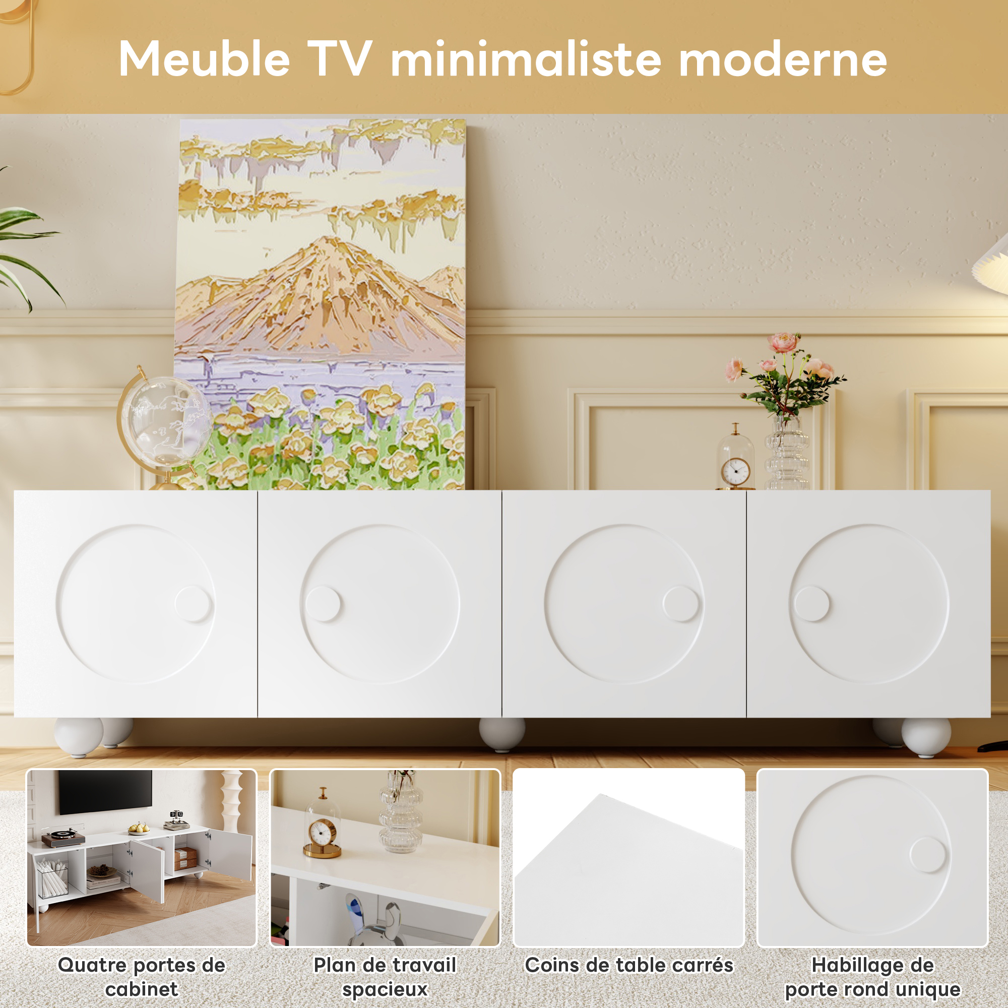 Rangement intérieur meuble TV