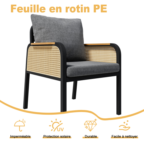 Coussins épais dossier perforé