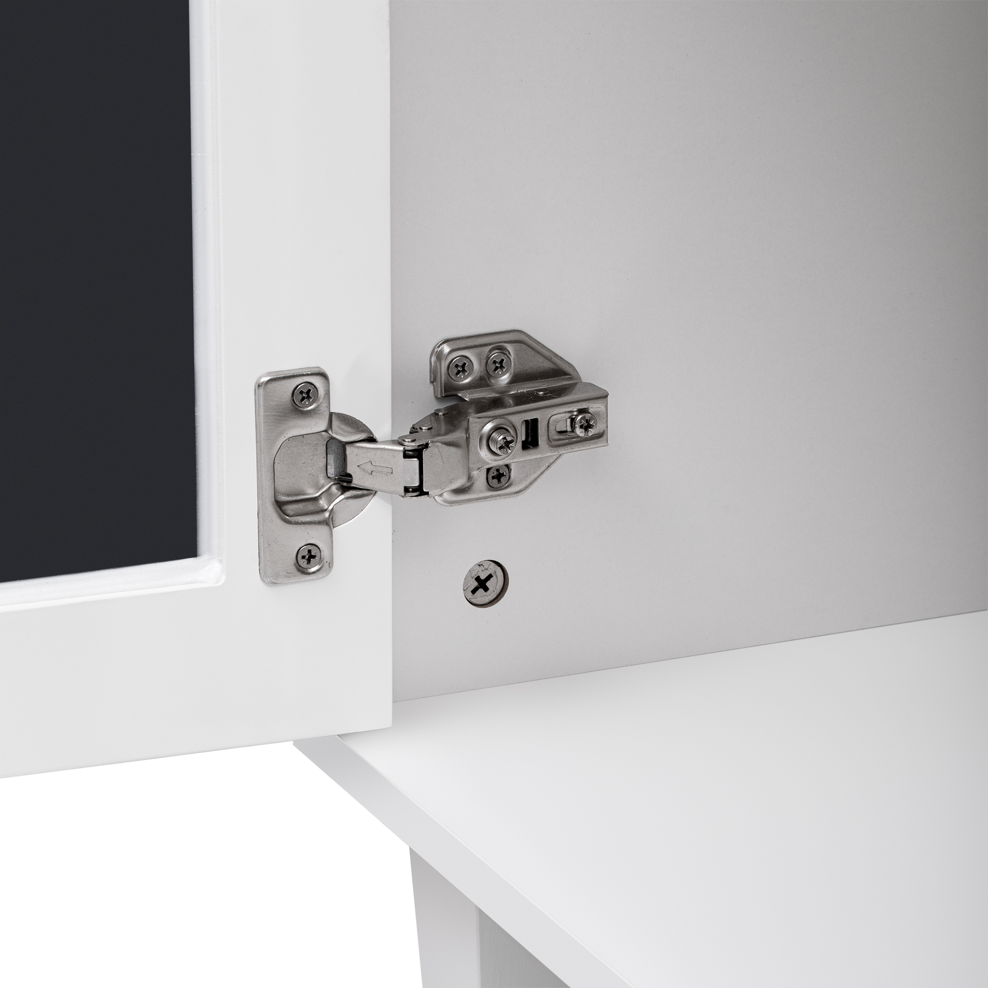Buffet, avec tiroirs, étagères réglables, 140 x 40 x 83 cm, MDF, blanc - vue 4