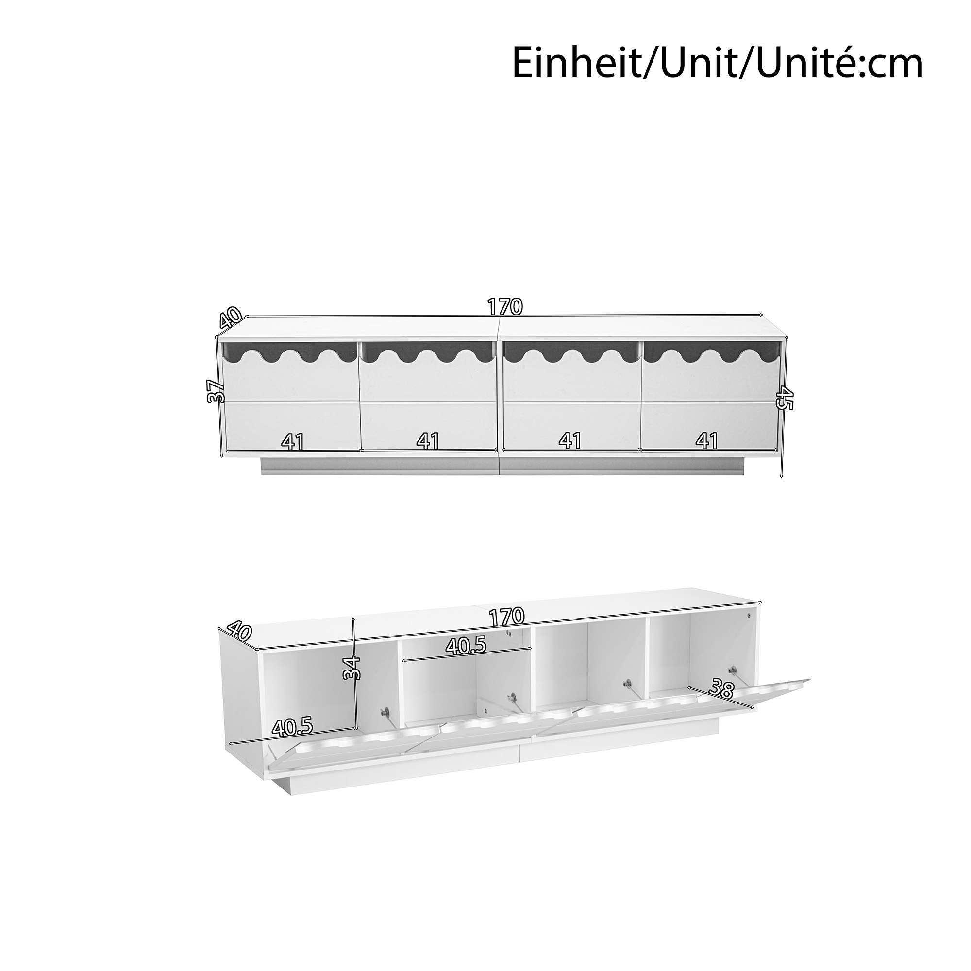 Dimensions du meuble TV
