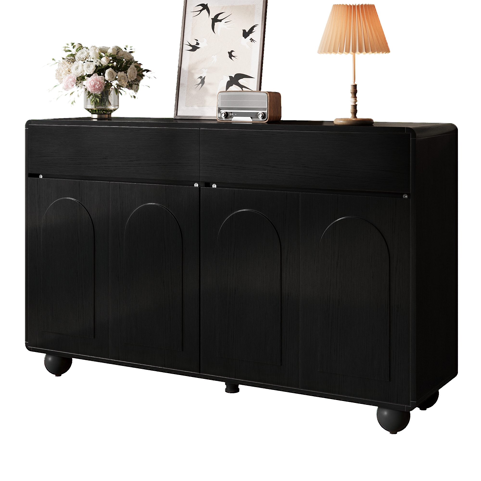 Design buffet noir moderne
