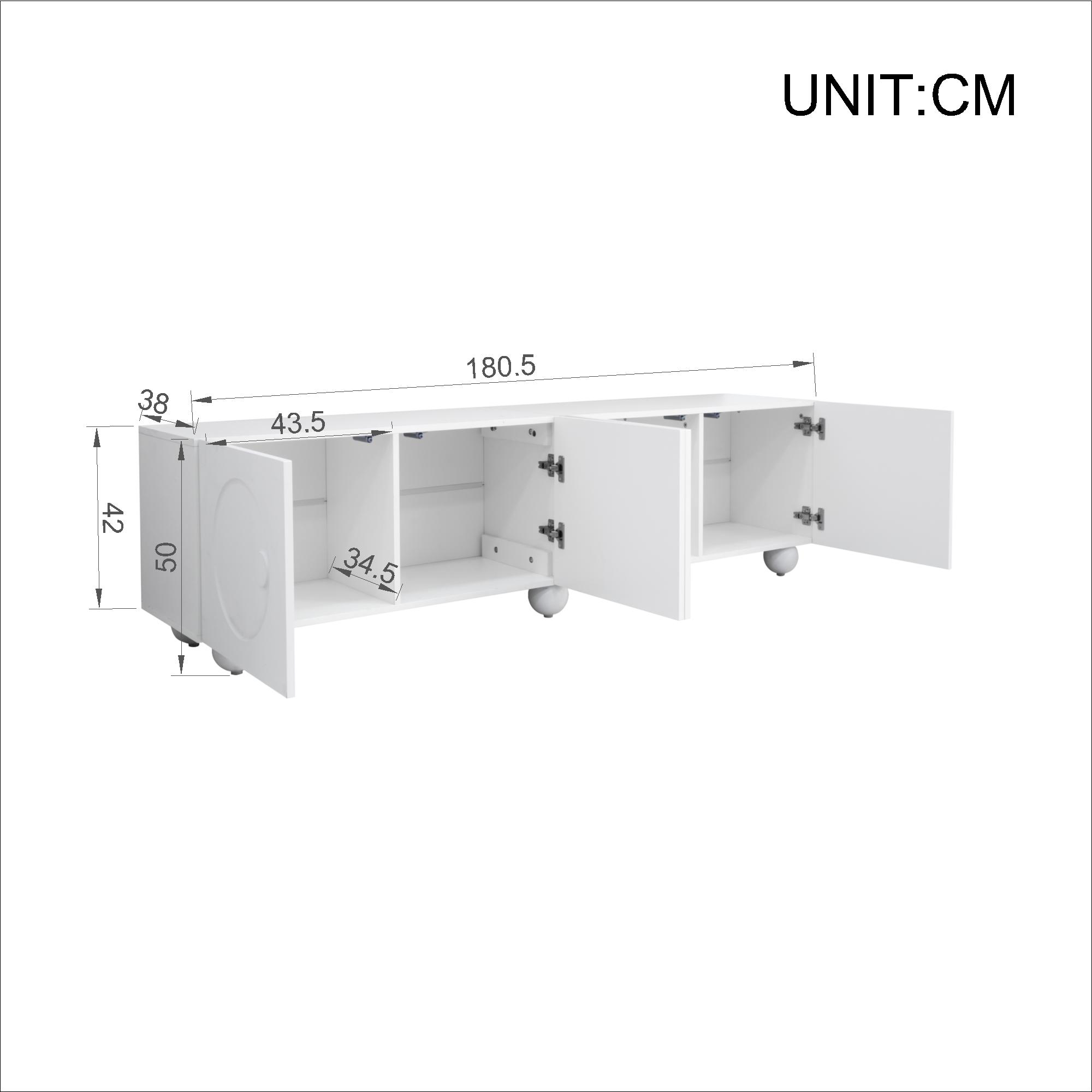 Dimensions techniques meuble TV