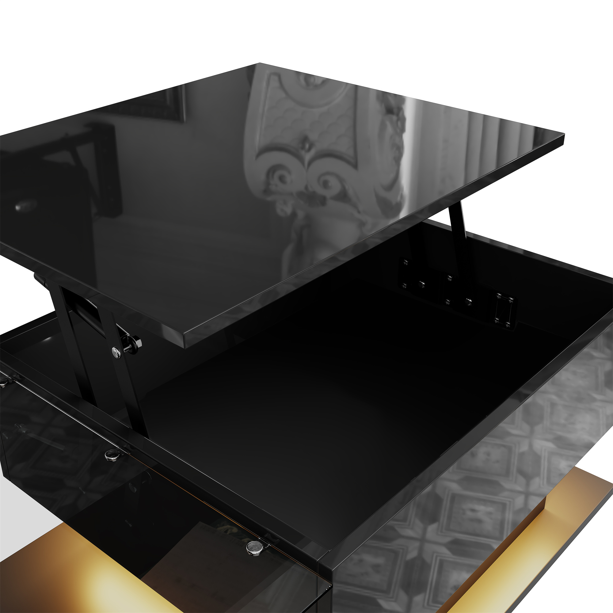 table en position haute pour travail ou jeu