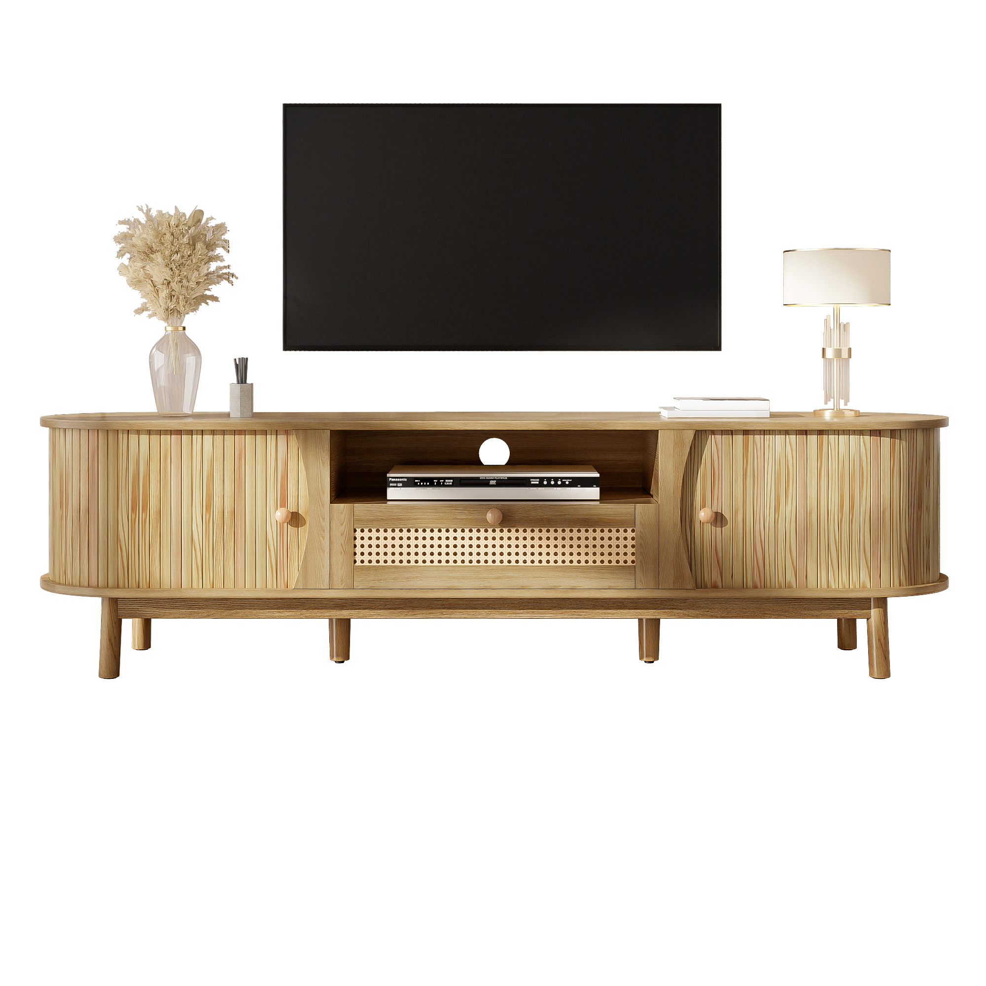 TV-Schrank mit Türen und Schubladen. TV-Schrank au