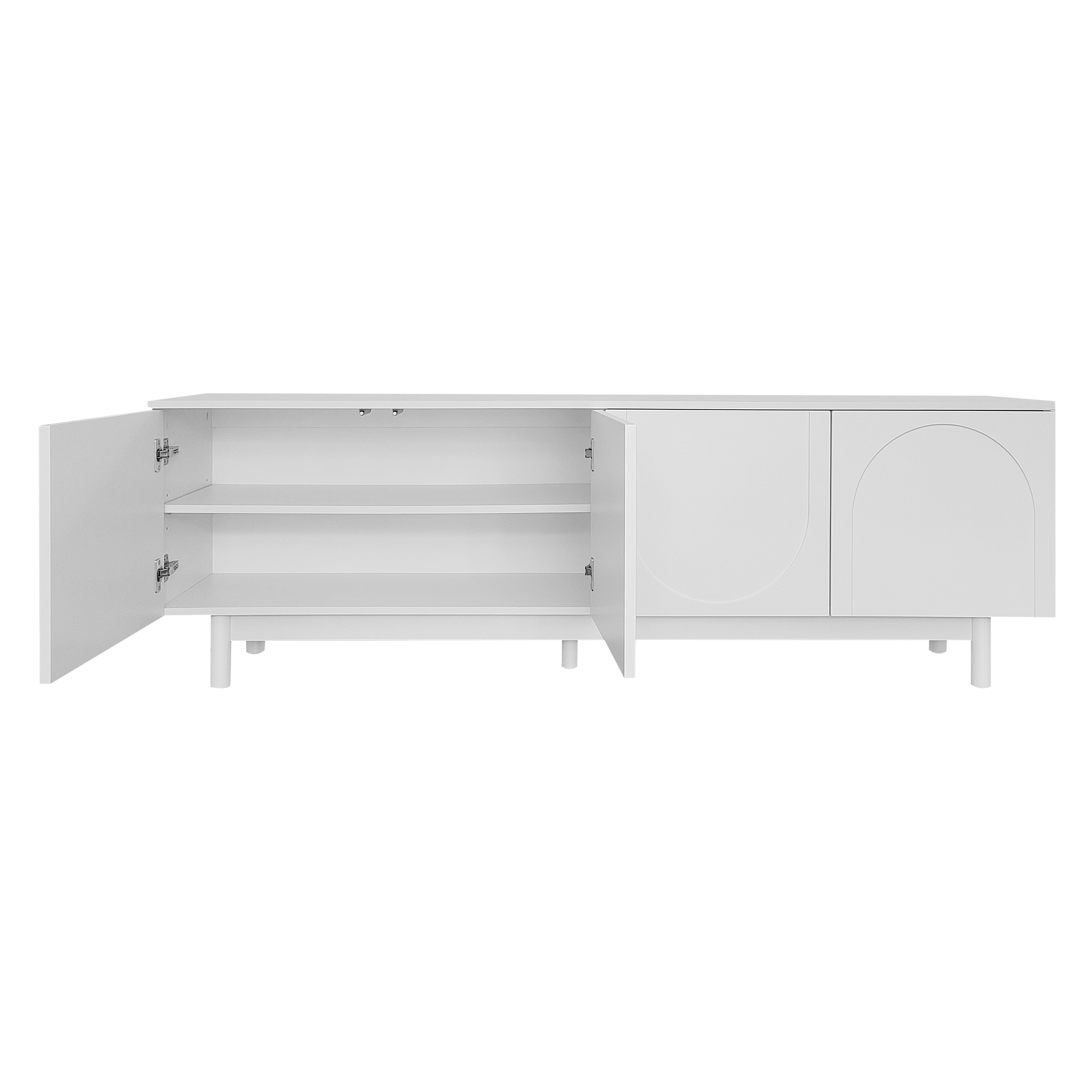 Intérieur avec étagères réglables