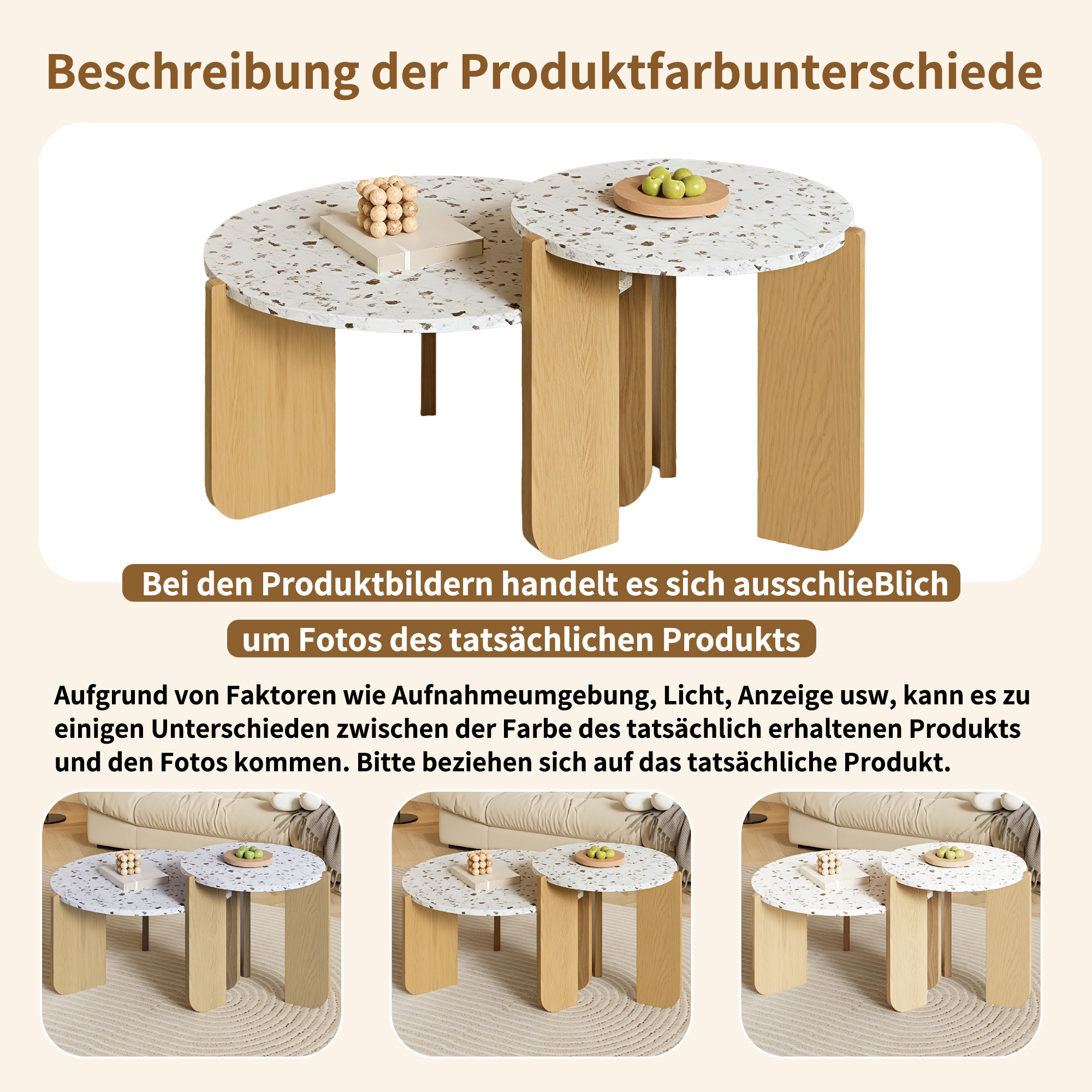 Détail du table basse