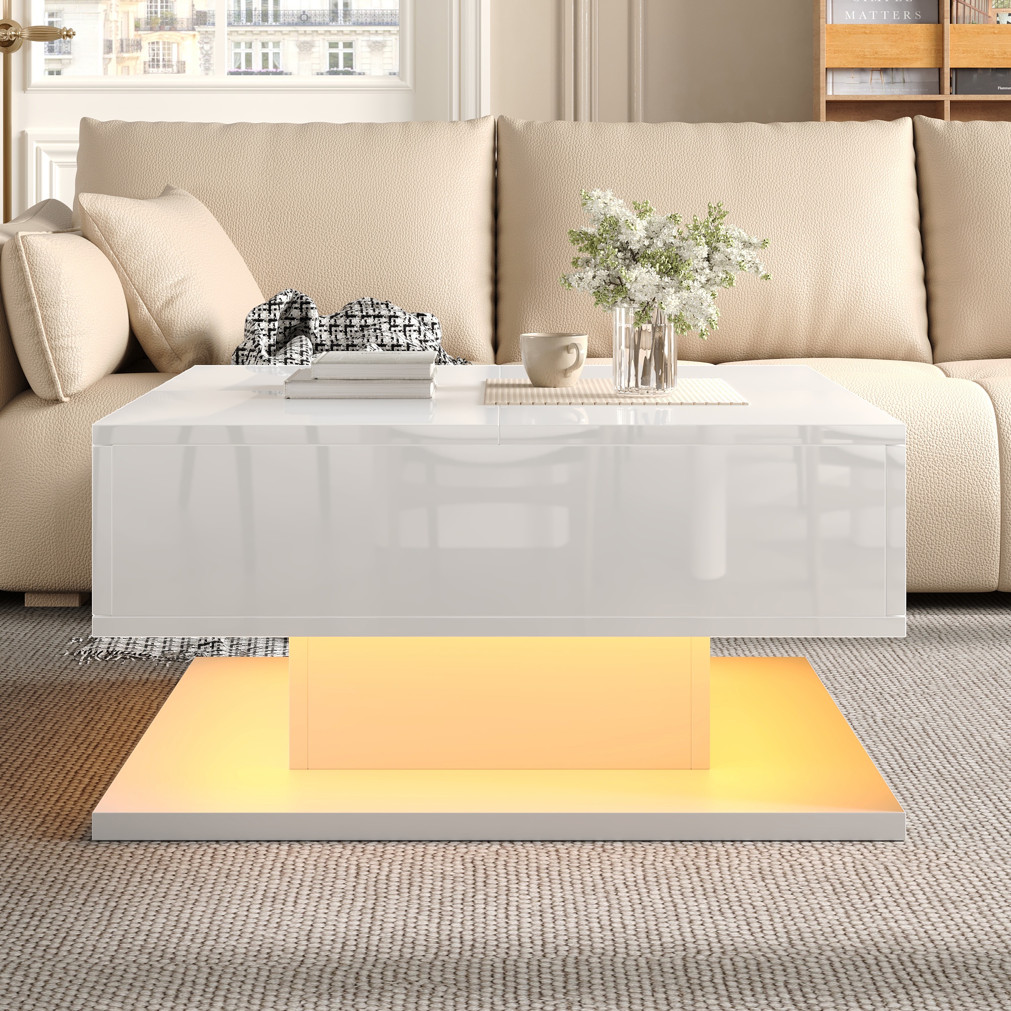 Image 2 – Table basse blanc