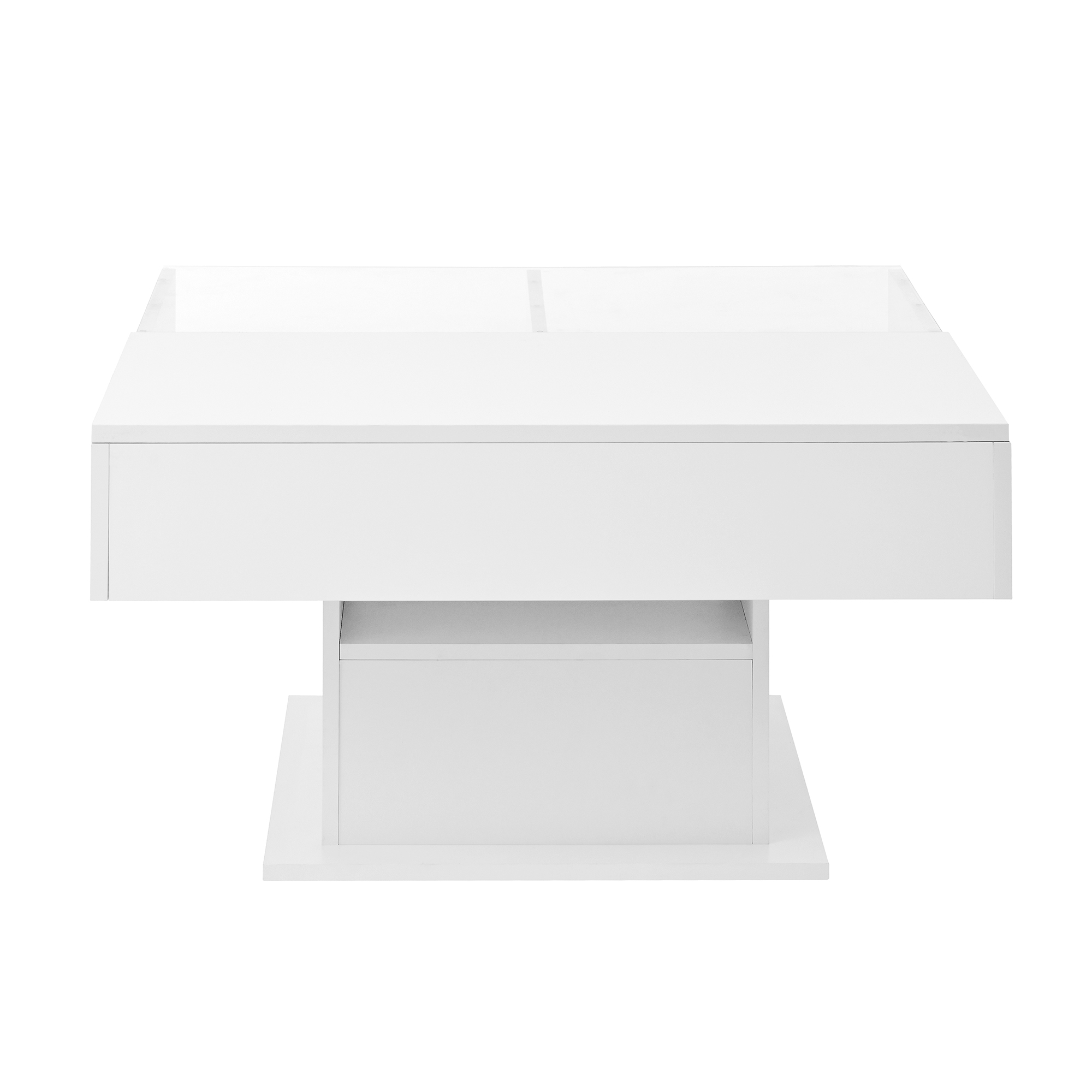 Salon moderne avec table LED