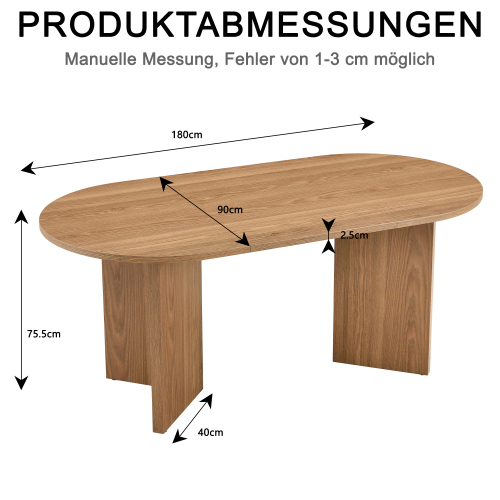 Dimensions techniques de la table