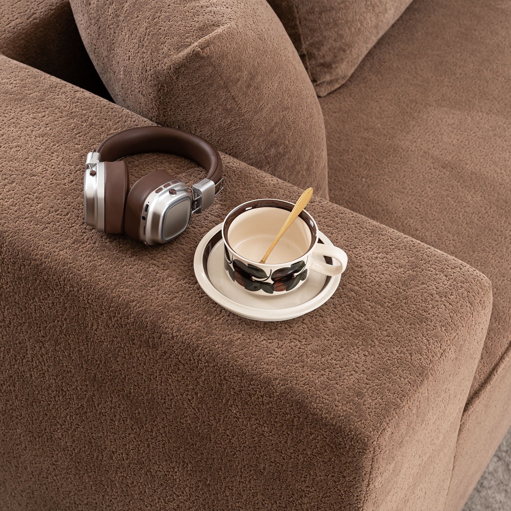 Canapé modulaire en mousse complète, haute densité, sans montage, prêt à l'emploi, confort continu, maintient forme et texture, pour salon, détente et divertissement, design simple, usage quotidien durable - image 5