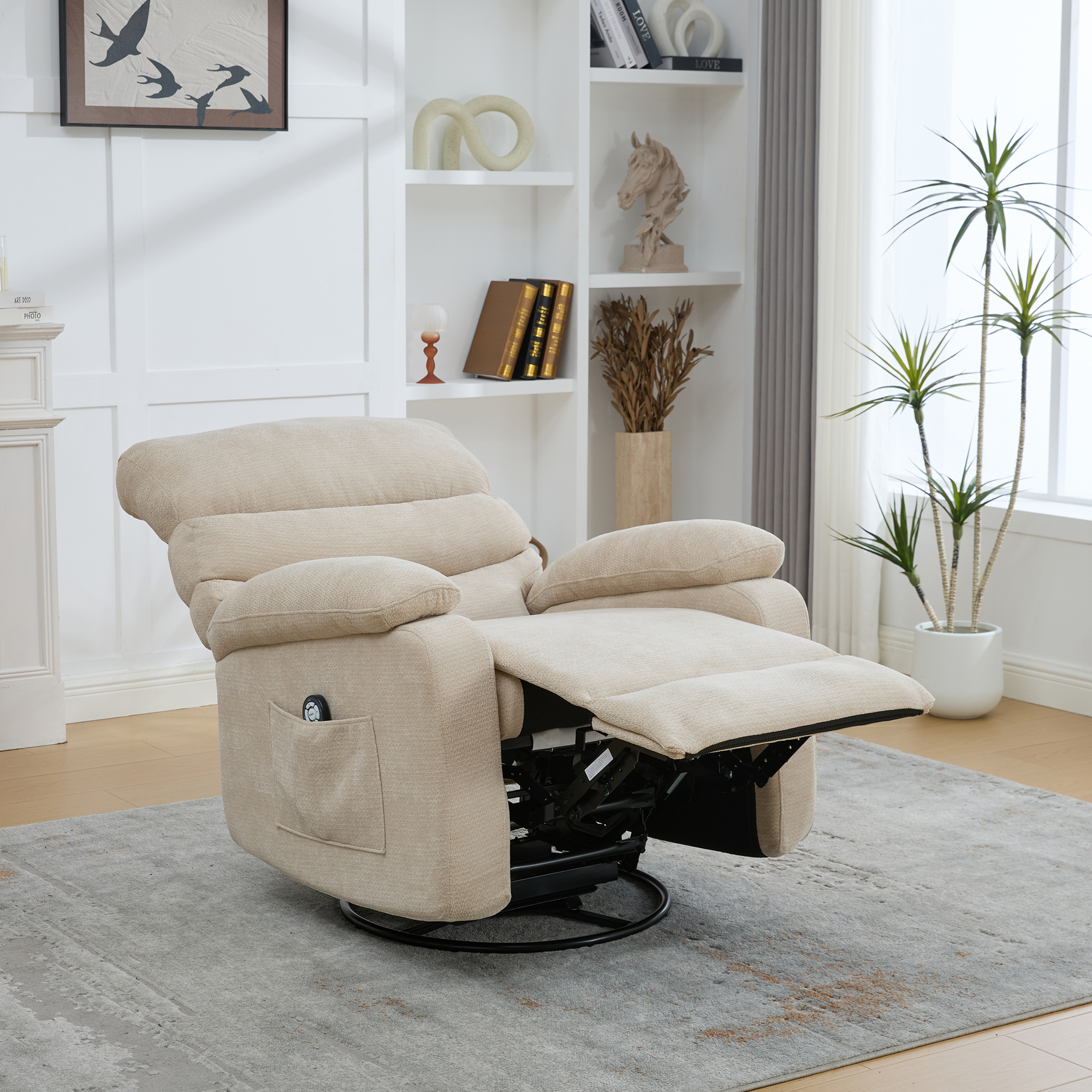 Elektrischer 360° drehbarer Relaxsessel mit Massag