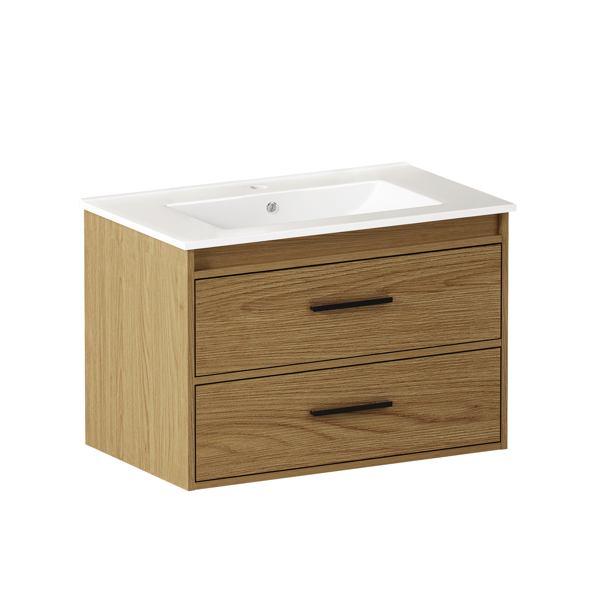 75cm  Badezimmerschrank  Hell  Eiche  mit reichlic