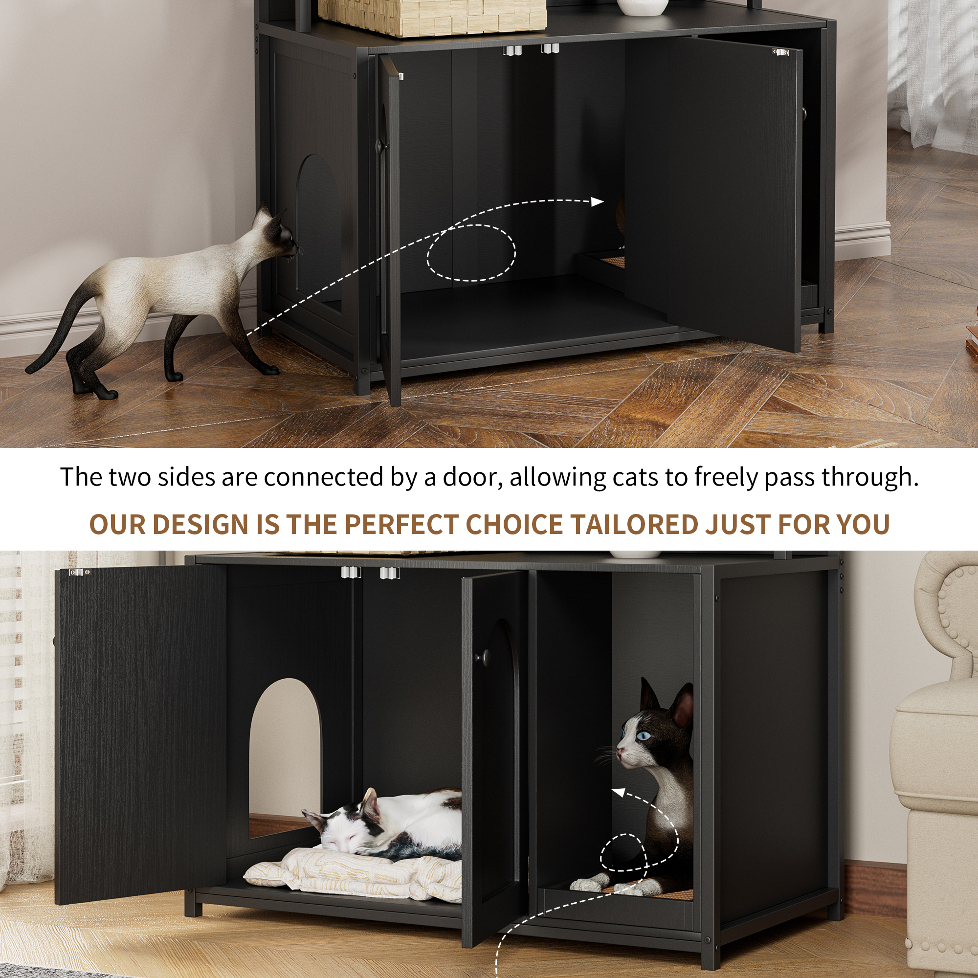 Vue trois-quarts dans déco moderne