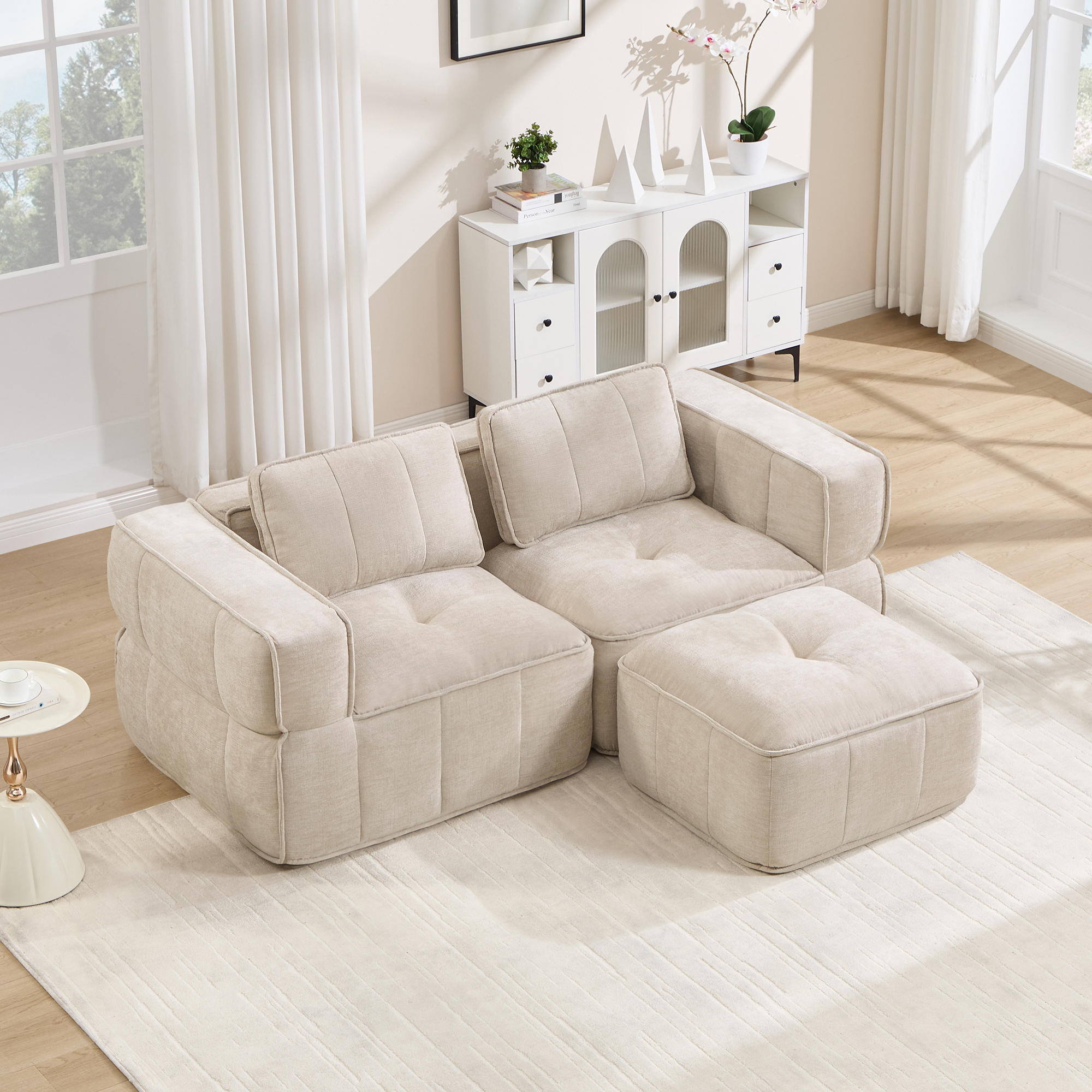 Canapé modulaire Beige - visuel 2