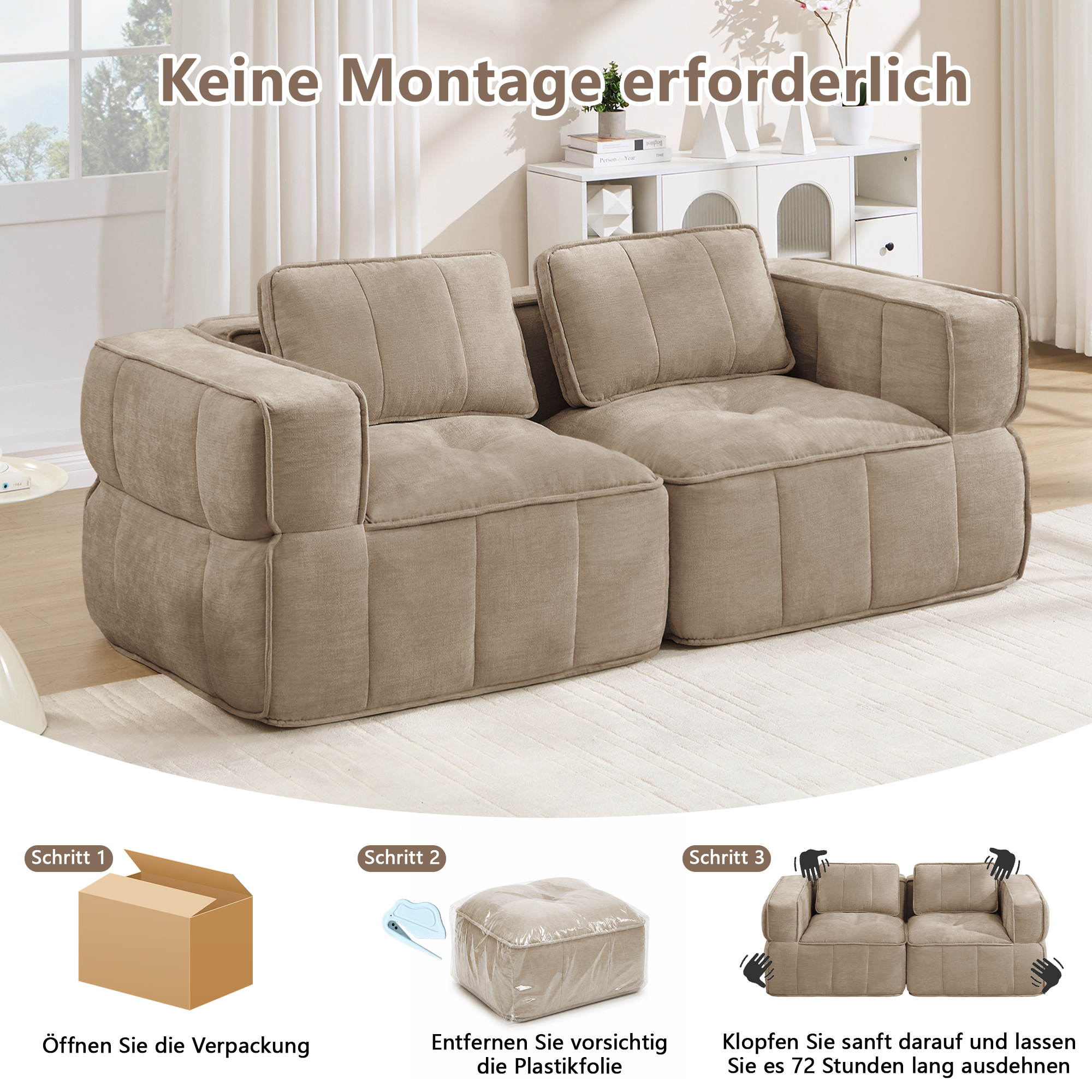 Canapé modulaire Sable - visuel 5