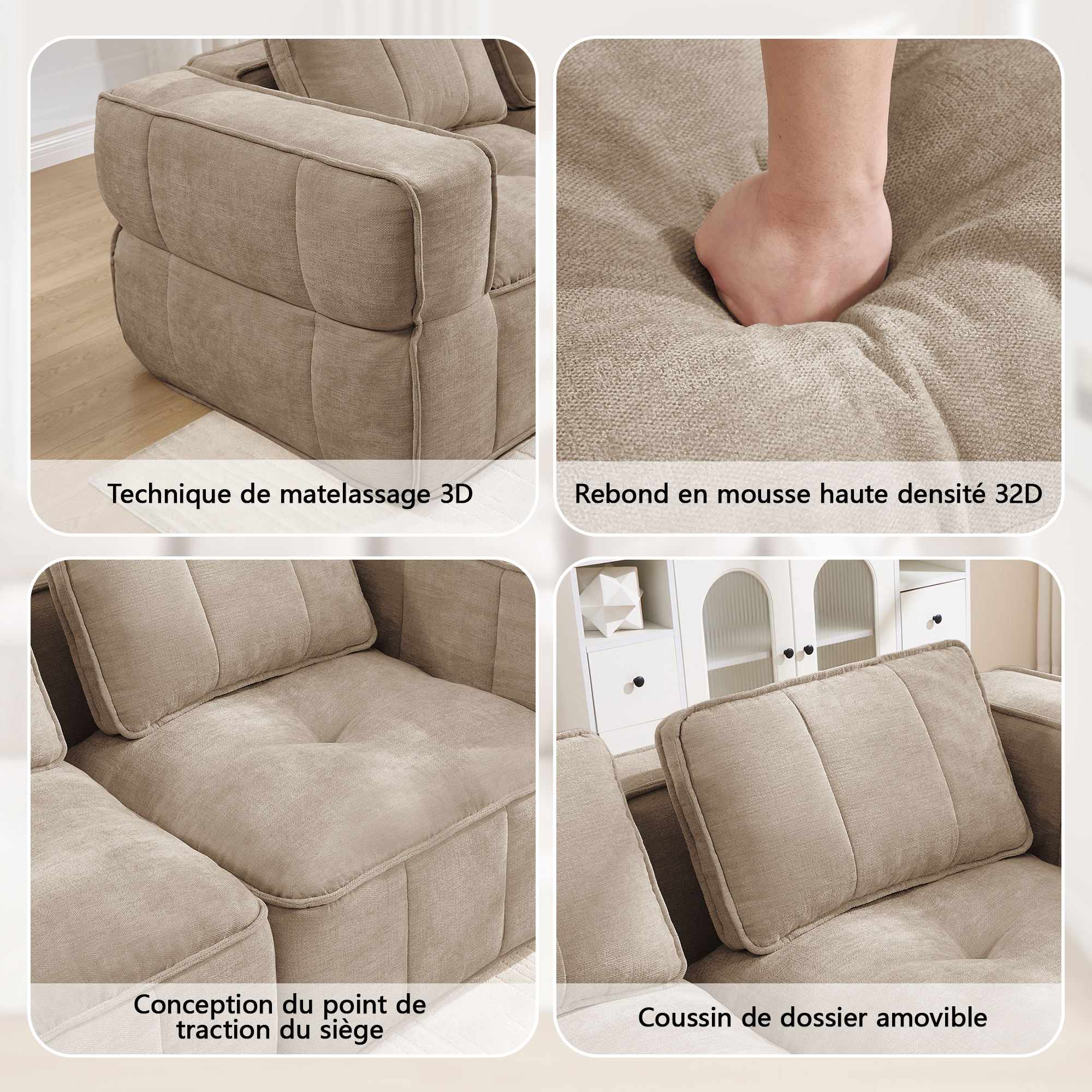 Détail du canapé