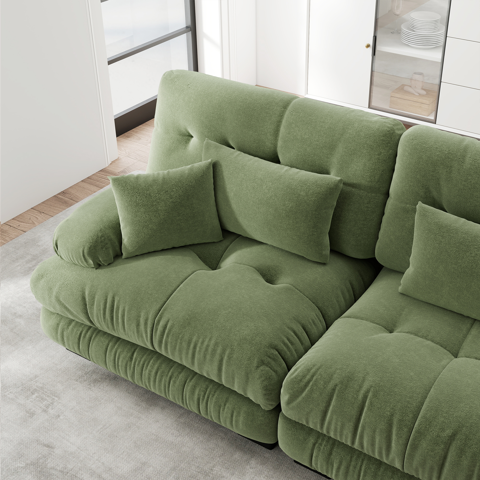 Canapé chenille, vue 6