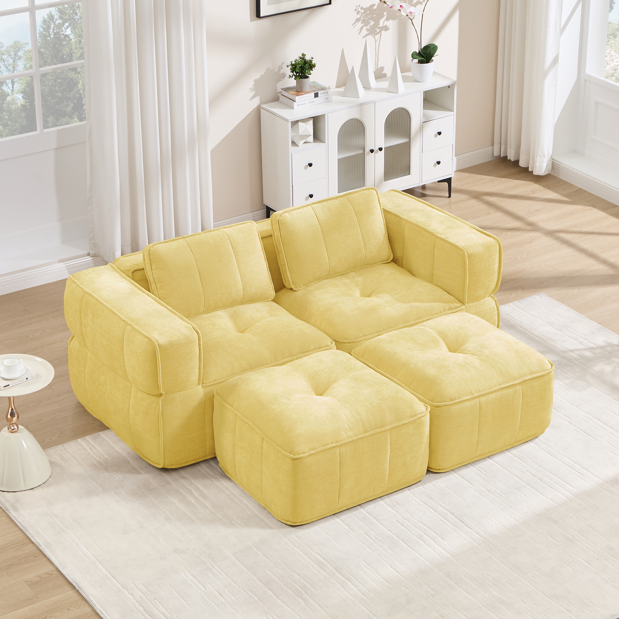 Canapé modulaire Jaune - visuel 1