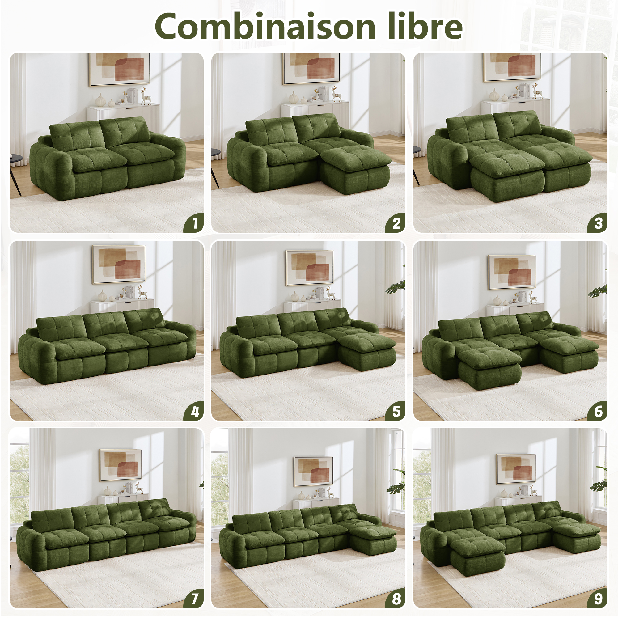 Présentation du canapé