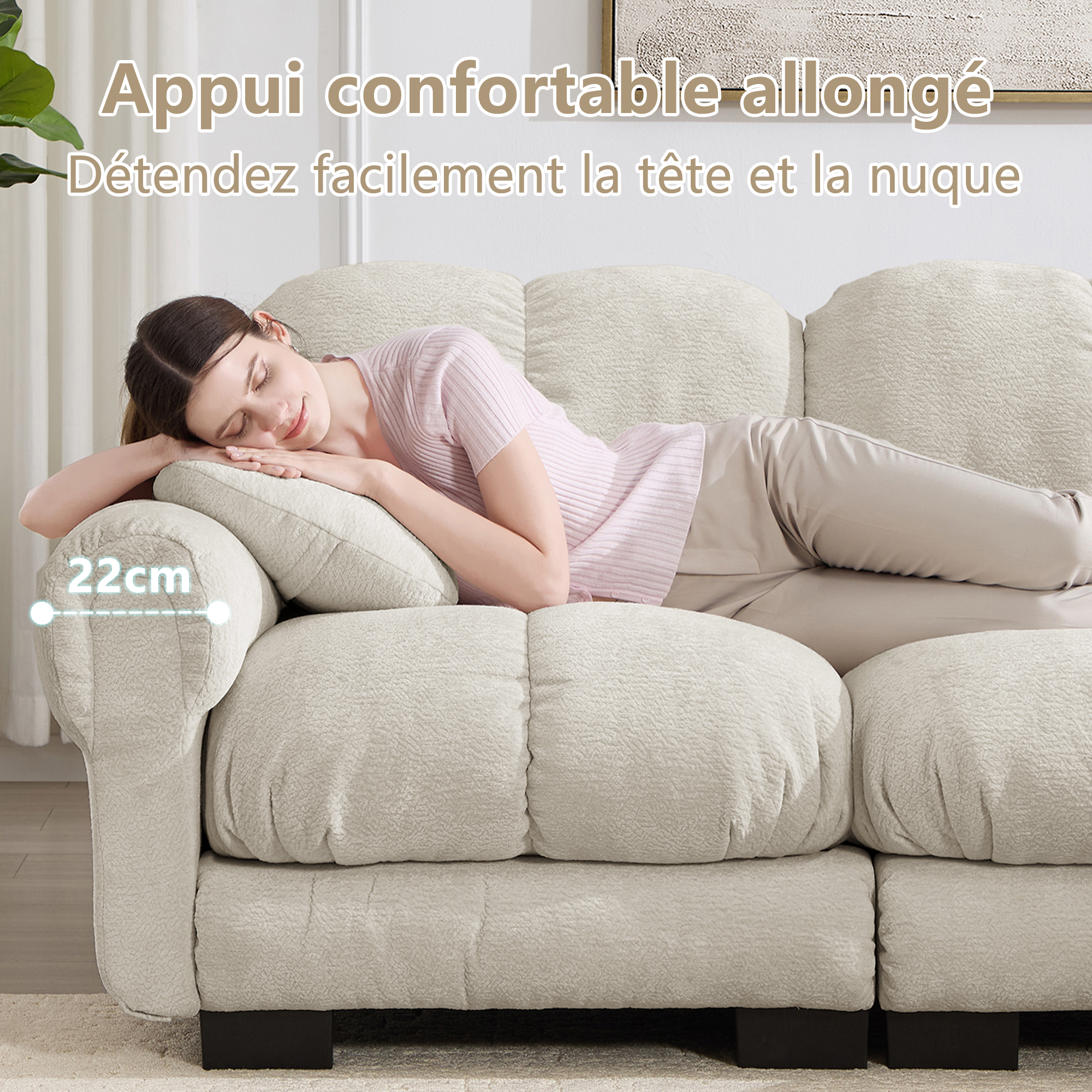 Présentation du canapé d'angle
