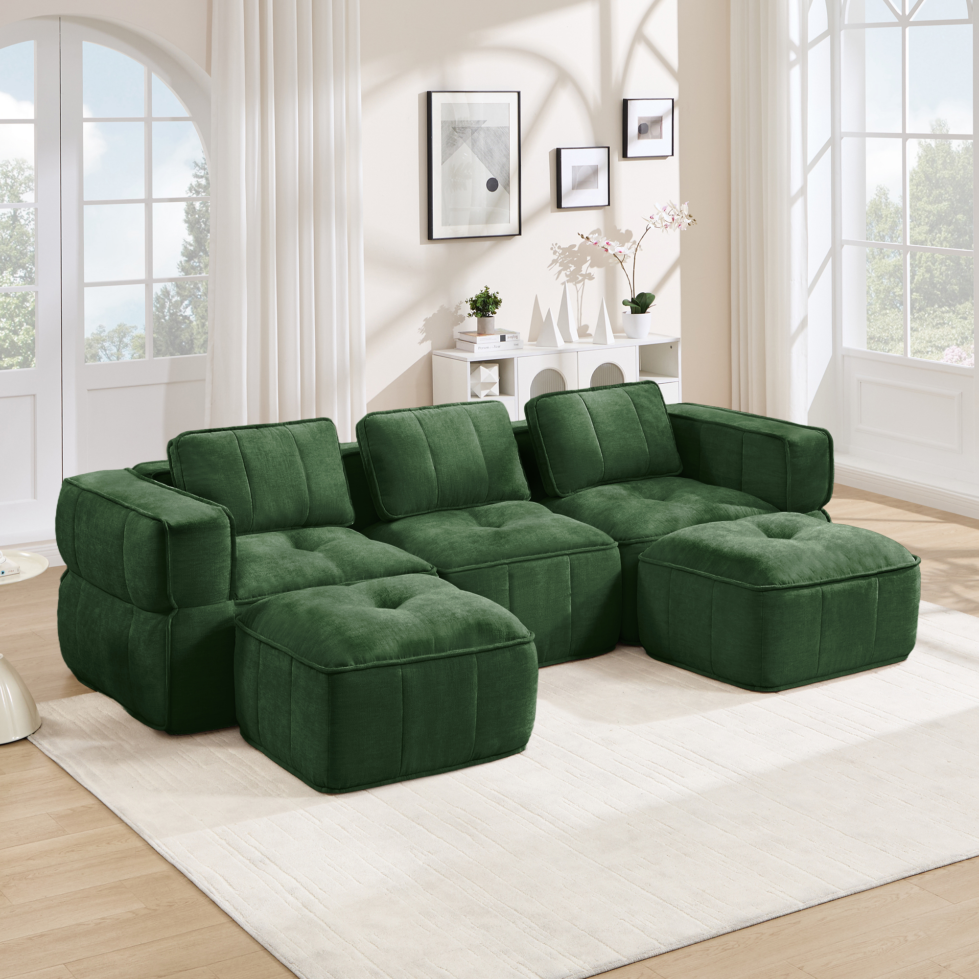 Canapé modulaire Vert - visuel 2