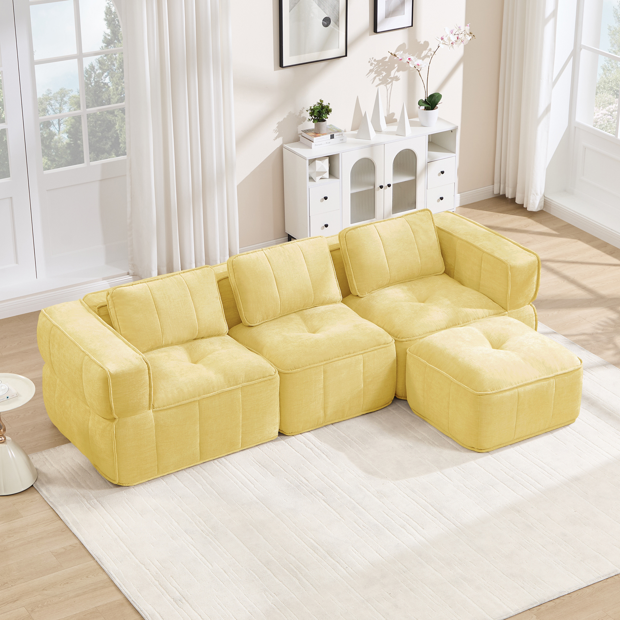 Canapé modulaire Jaune - visuel 1