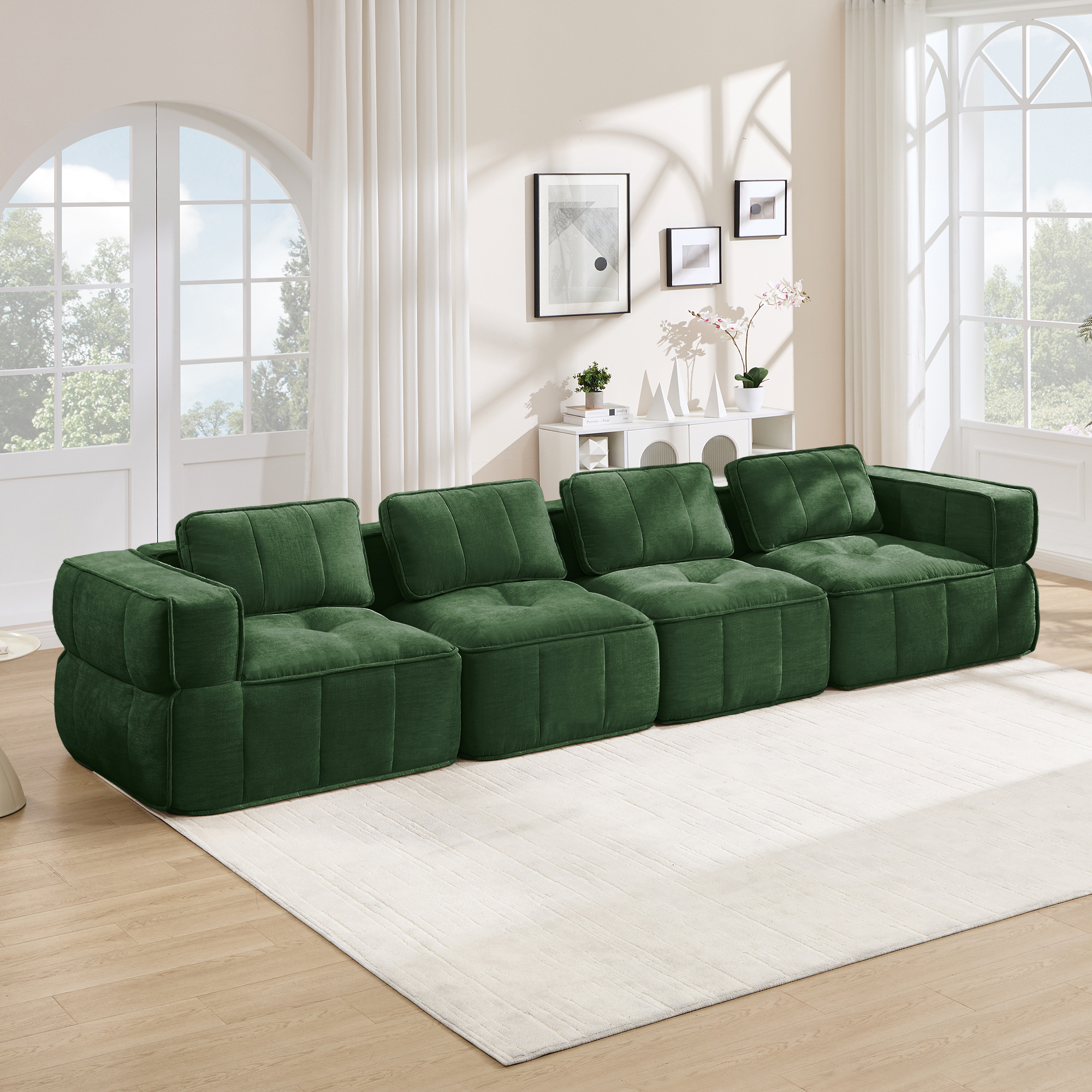 Canapé modulaire Vert - visuel 1