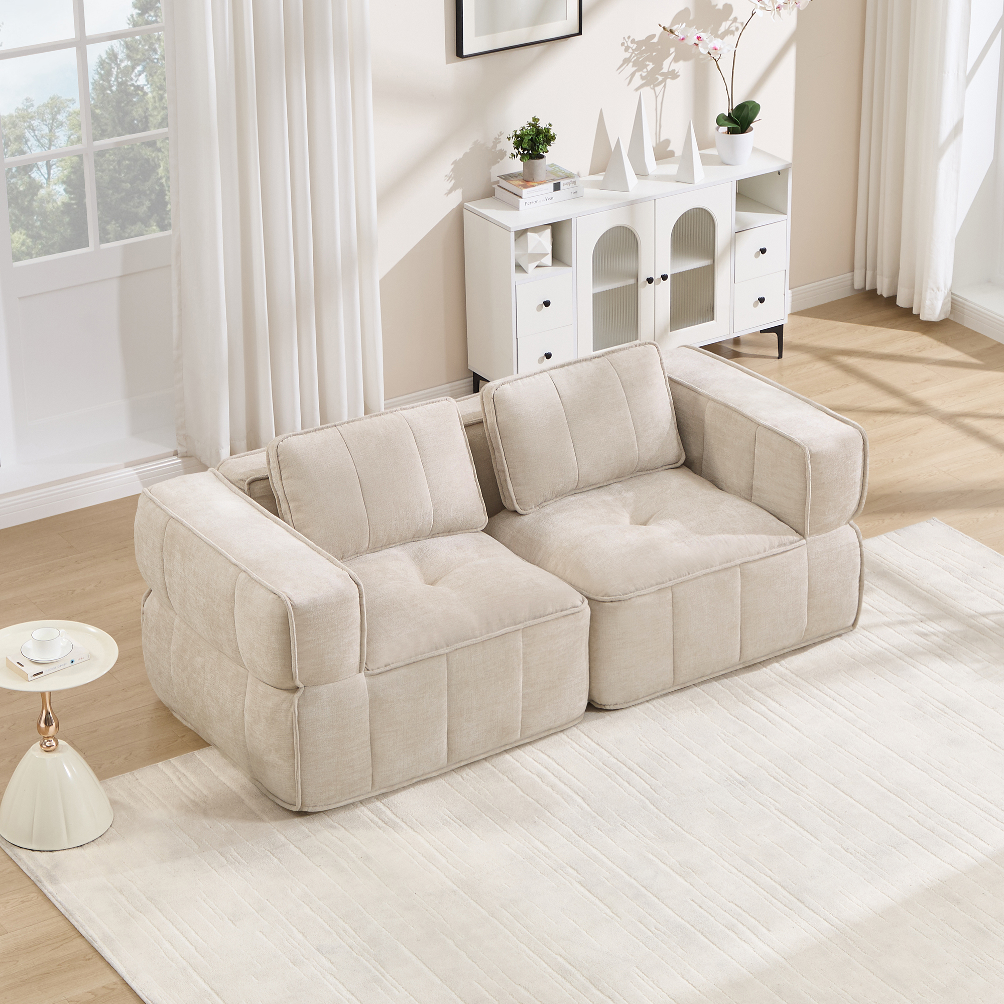 Canapé modulaire Beige - visuel 1