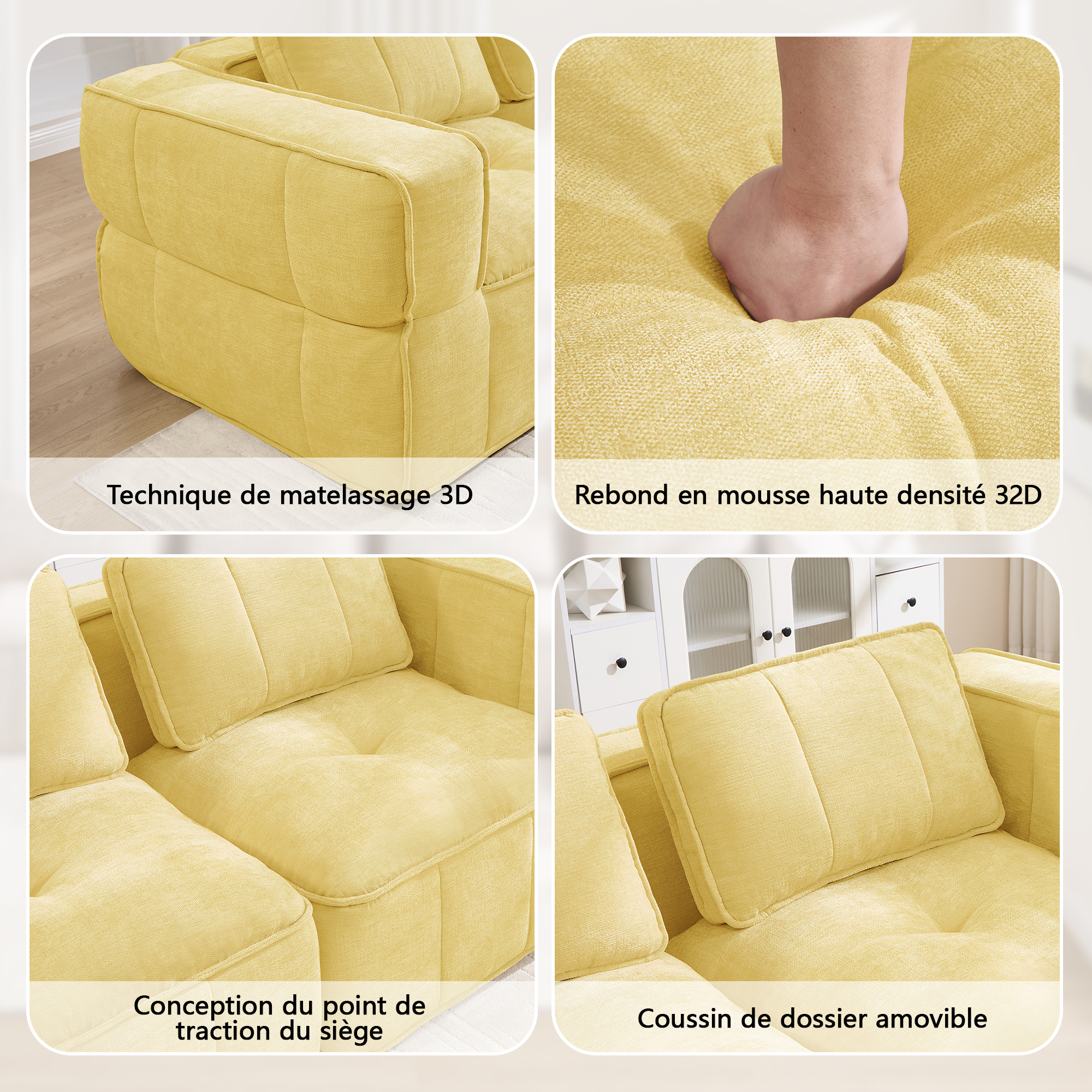 Détail du canapé