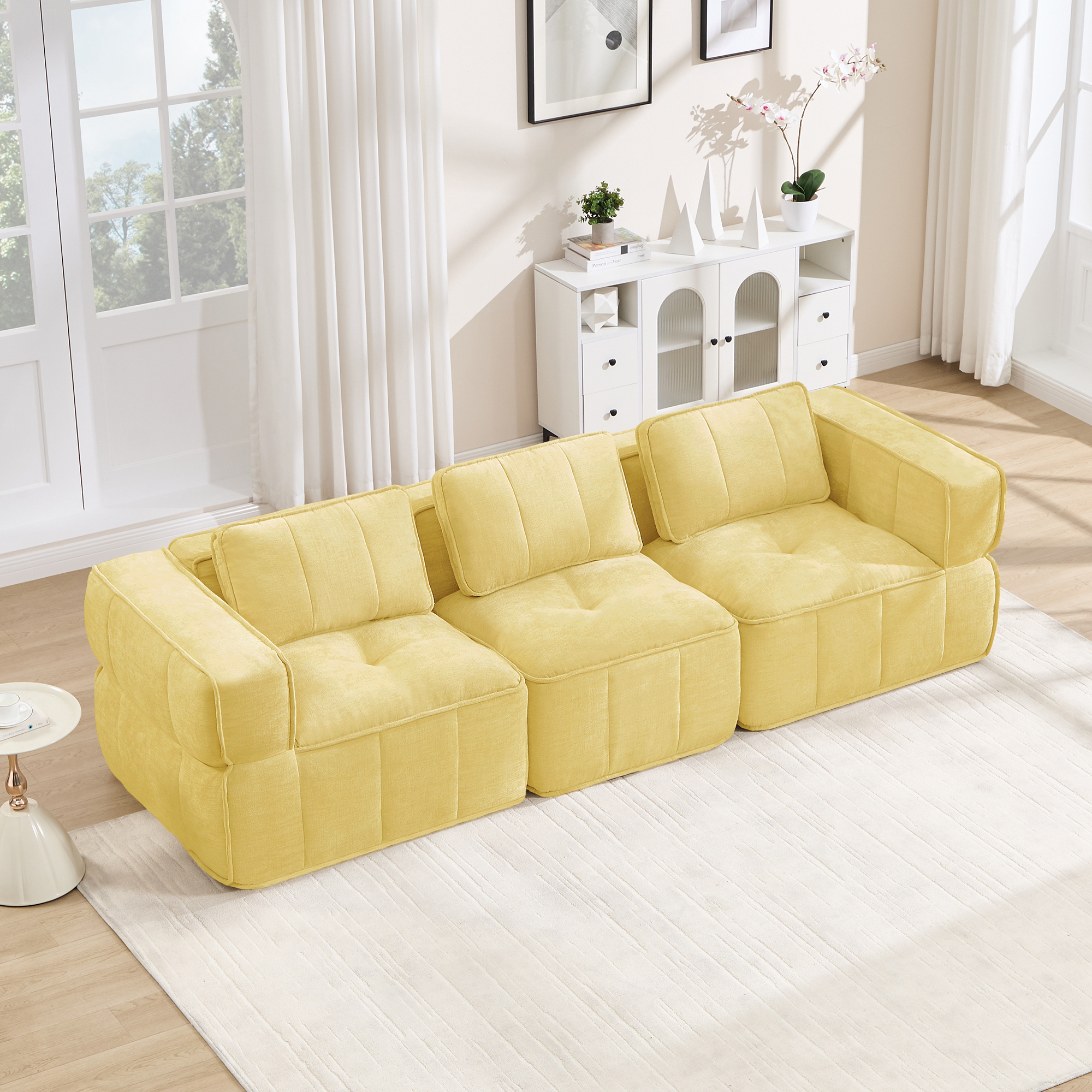 Canapé modulaire Jaune - visuel 1
