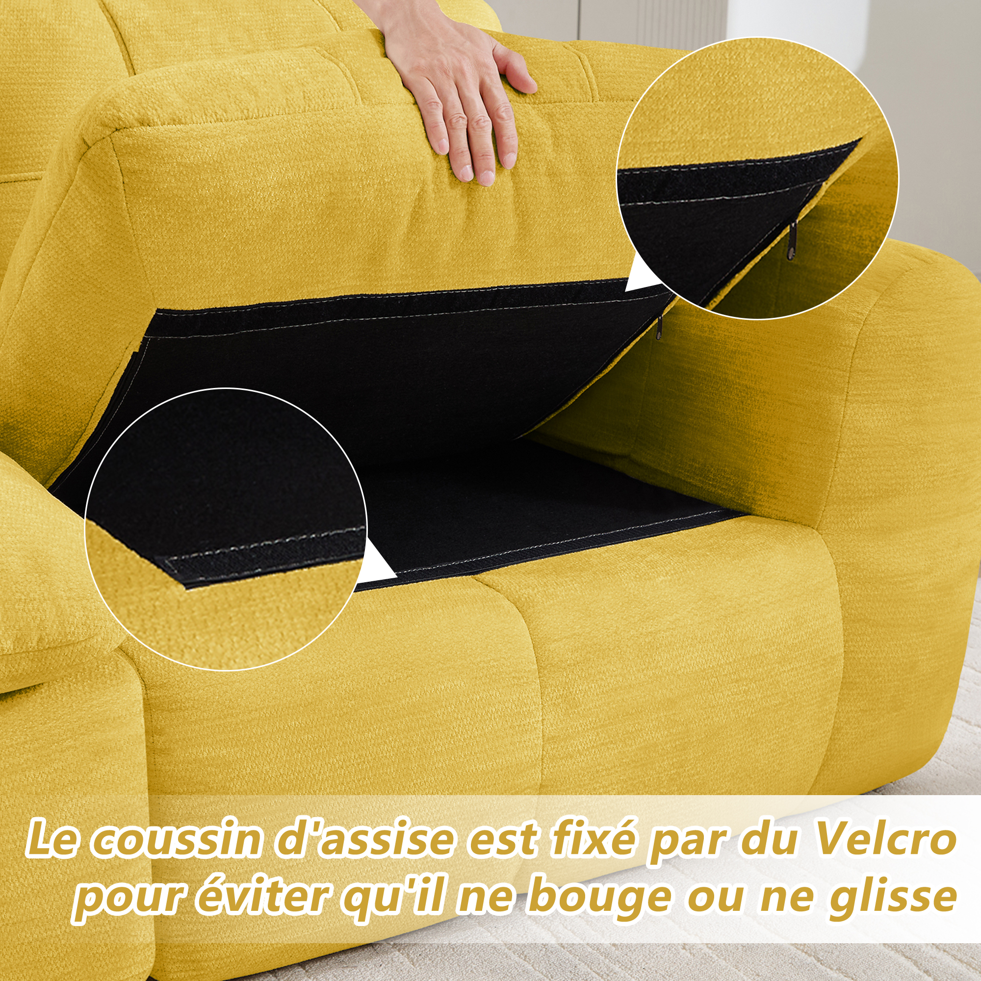 Détail du canapé