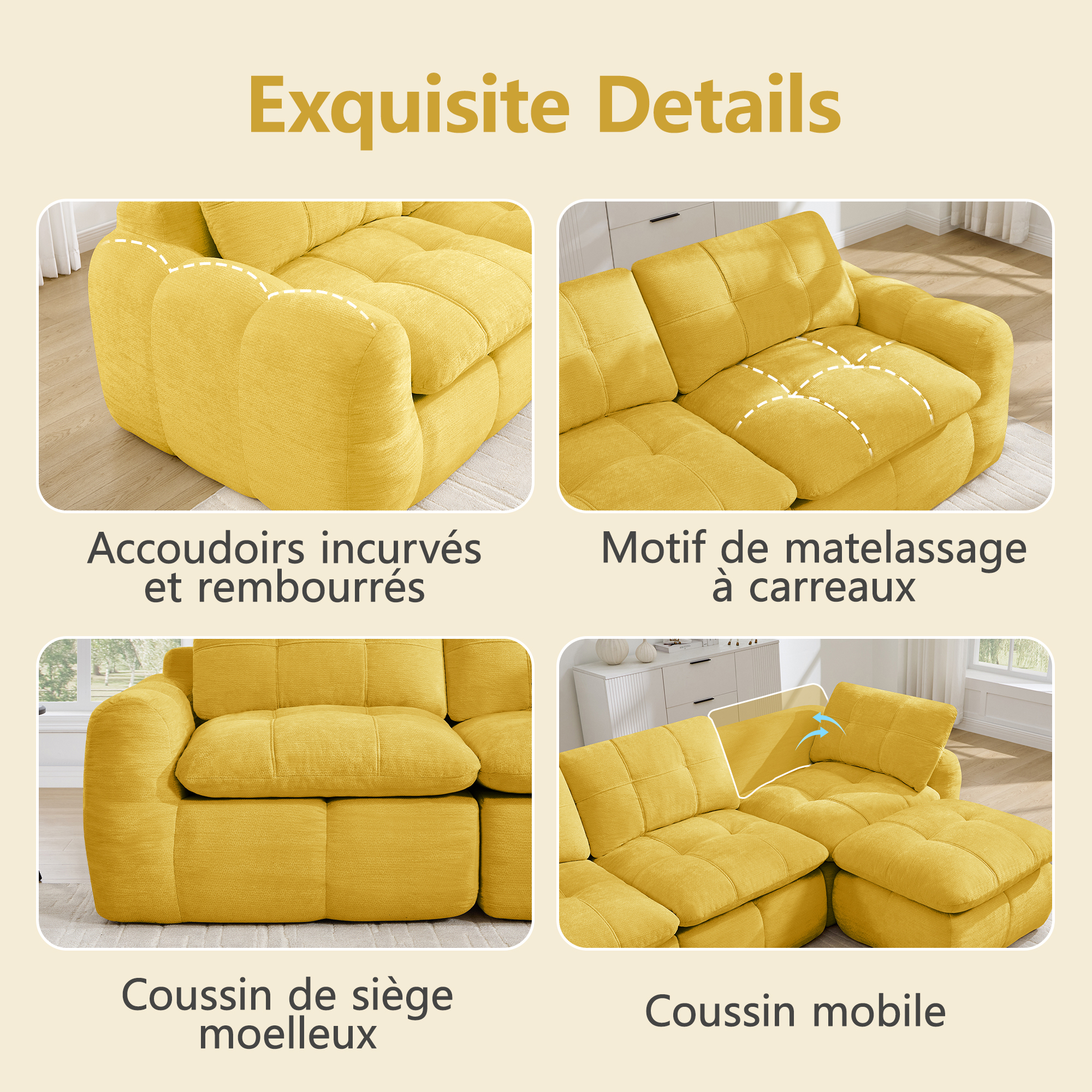 Présentation du canapé