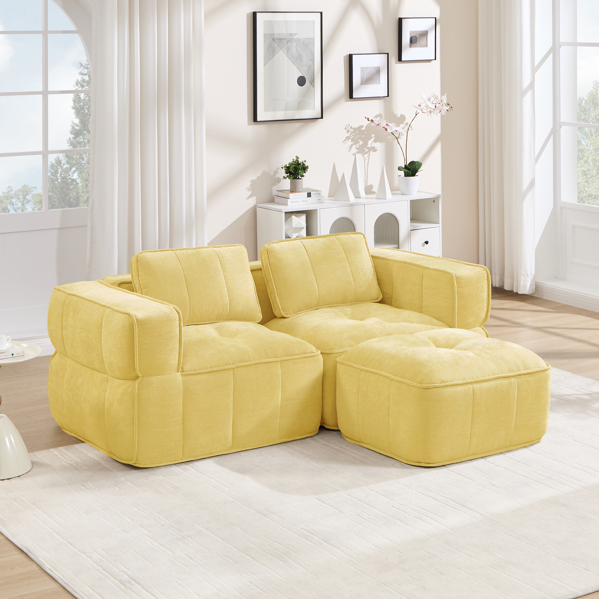 Canapé modulaire Jaune - visuel 1