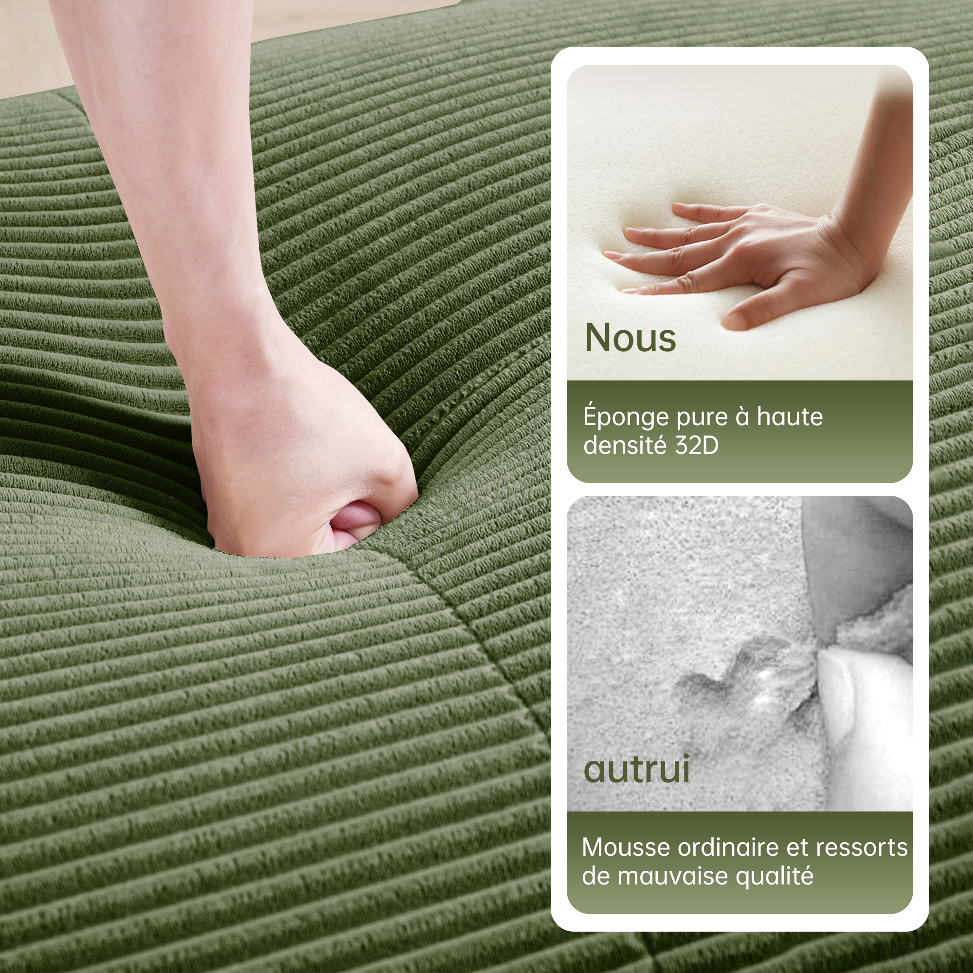 Détail du canapé