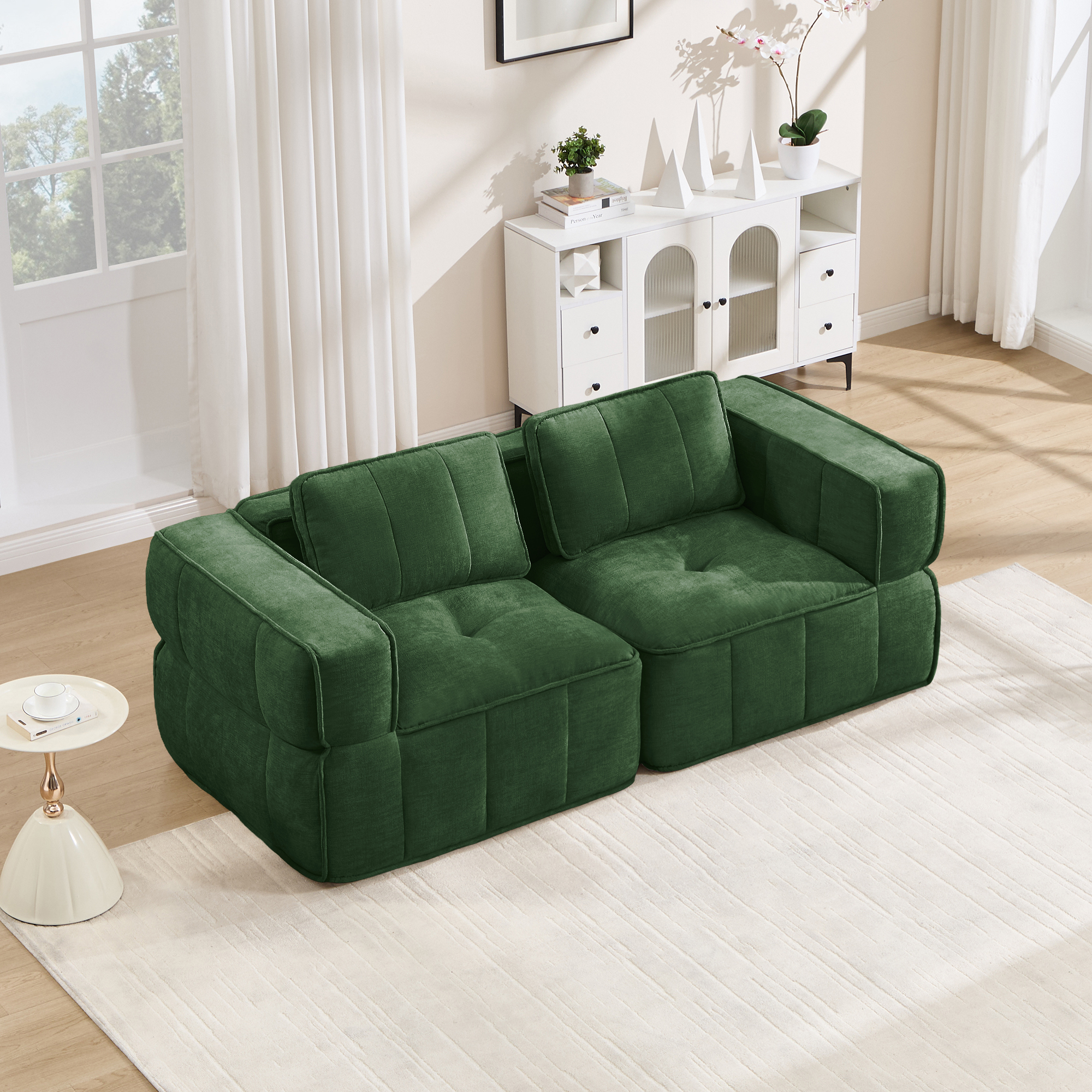 Canapé modulaire Vert - visuel 1