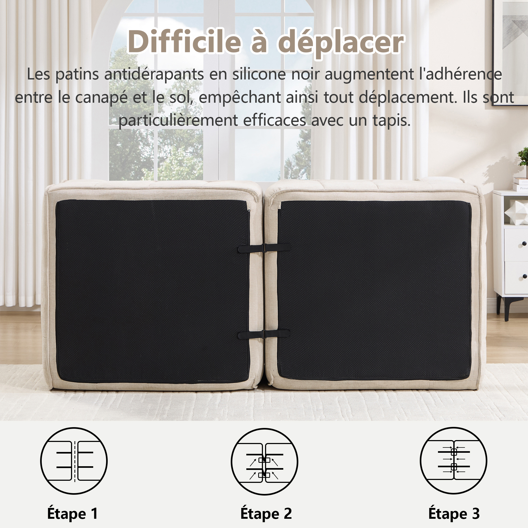 Détail du canapé