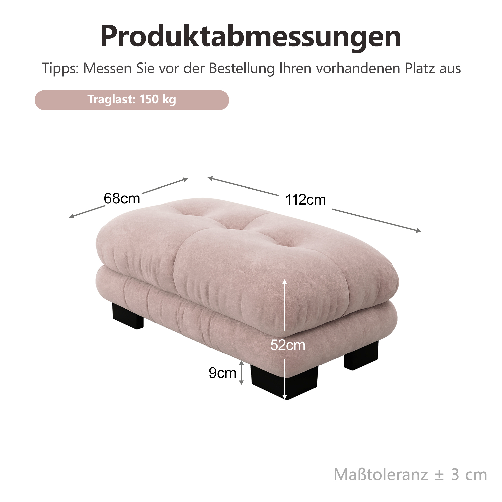 Dimensions du pouf