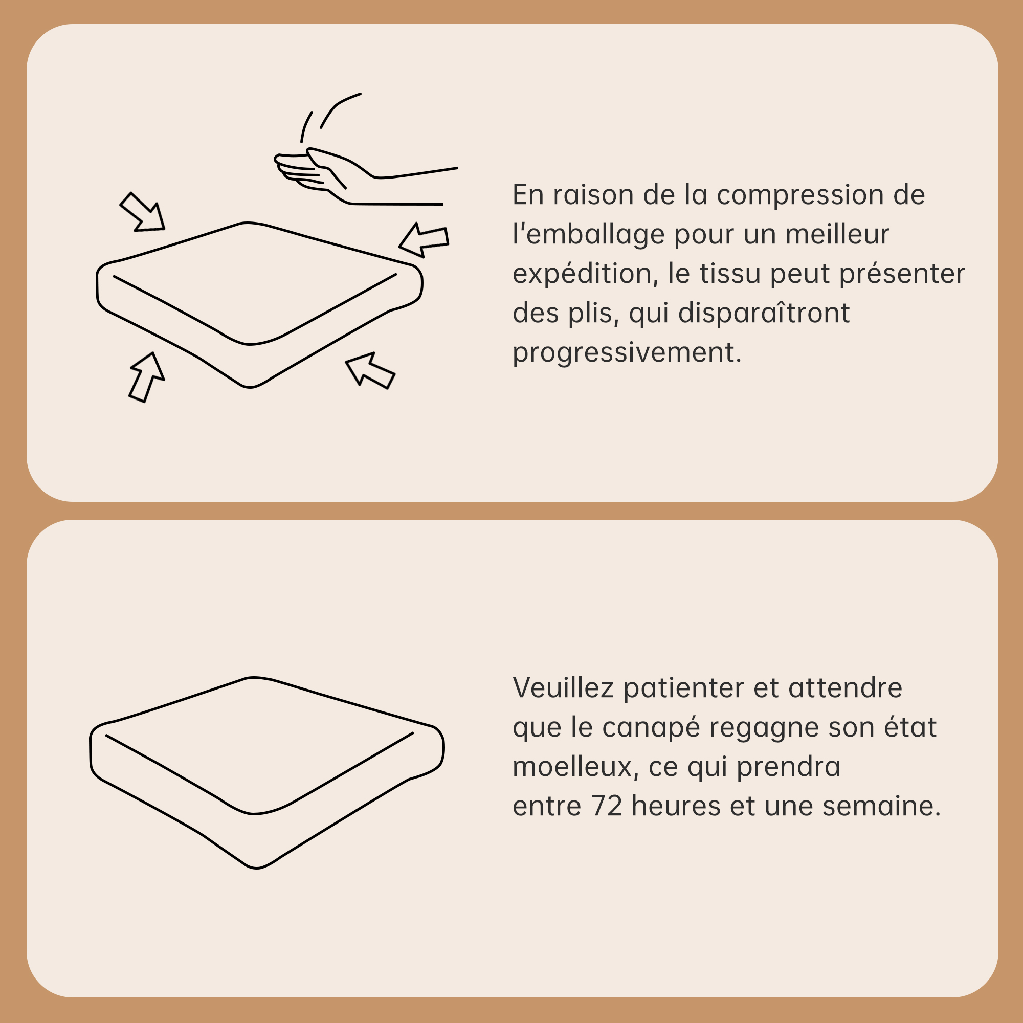 Détail du canapé