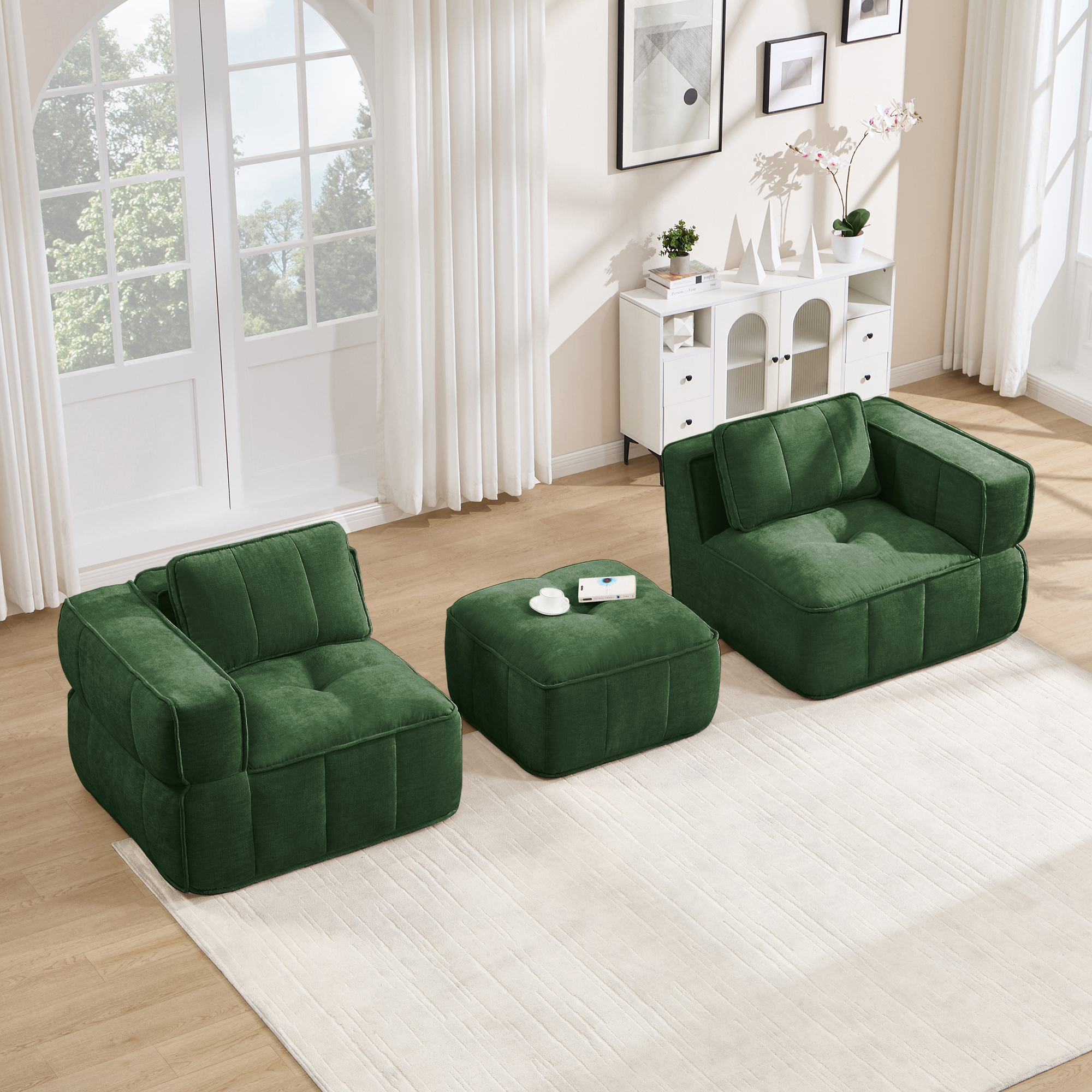 Canapé modulaire Vert - visuel 3