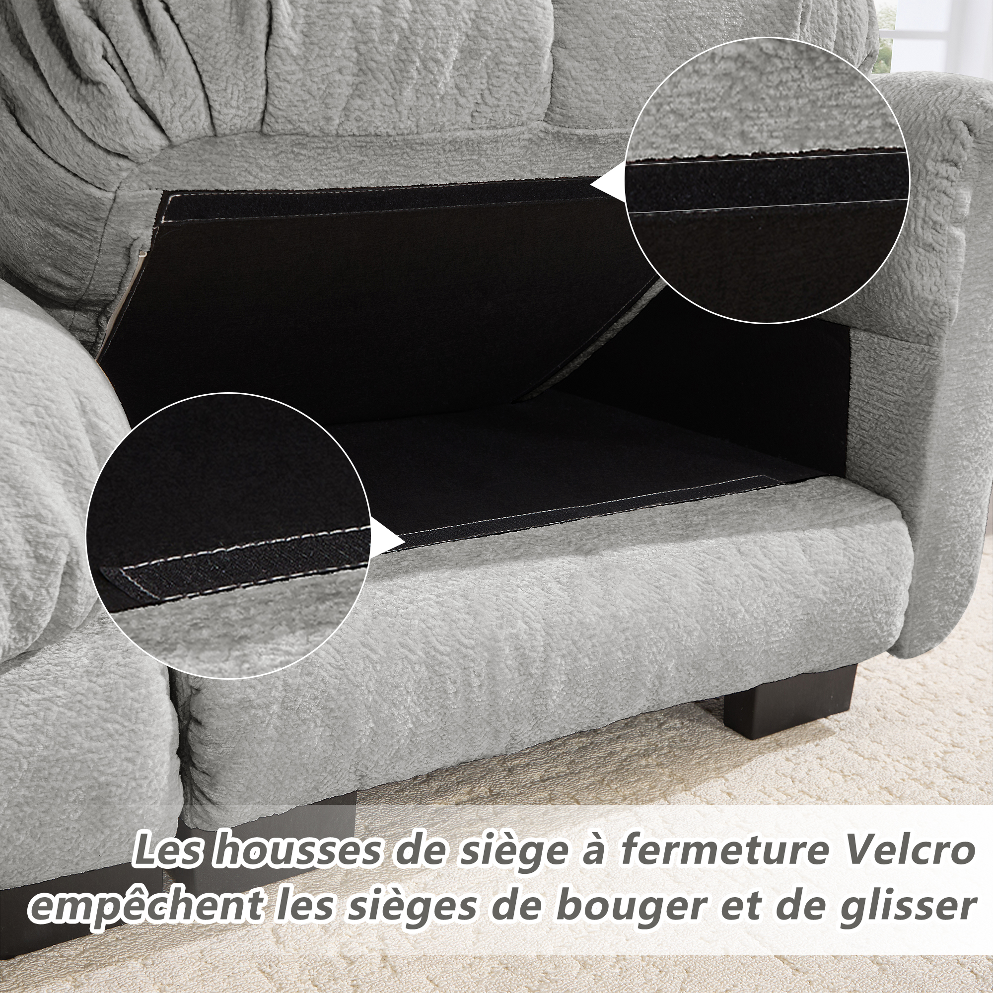 Présentation du canapé d'angle