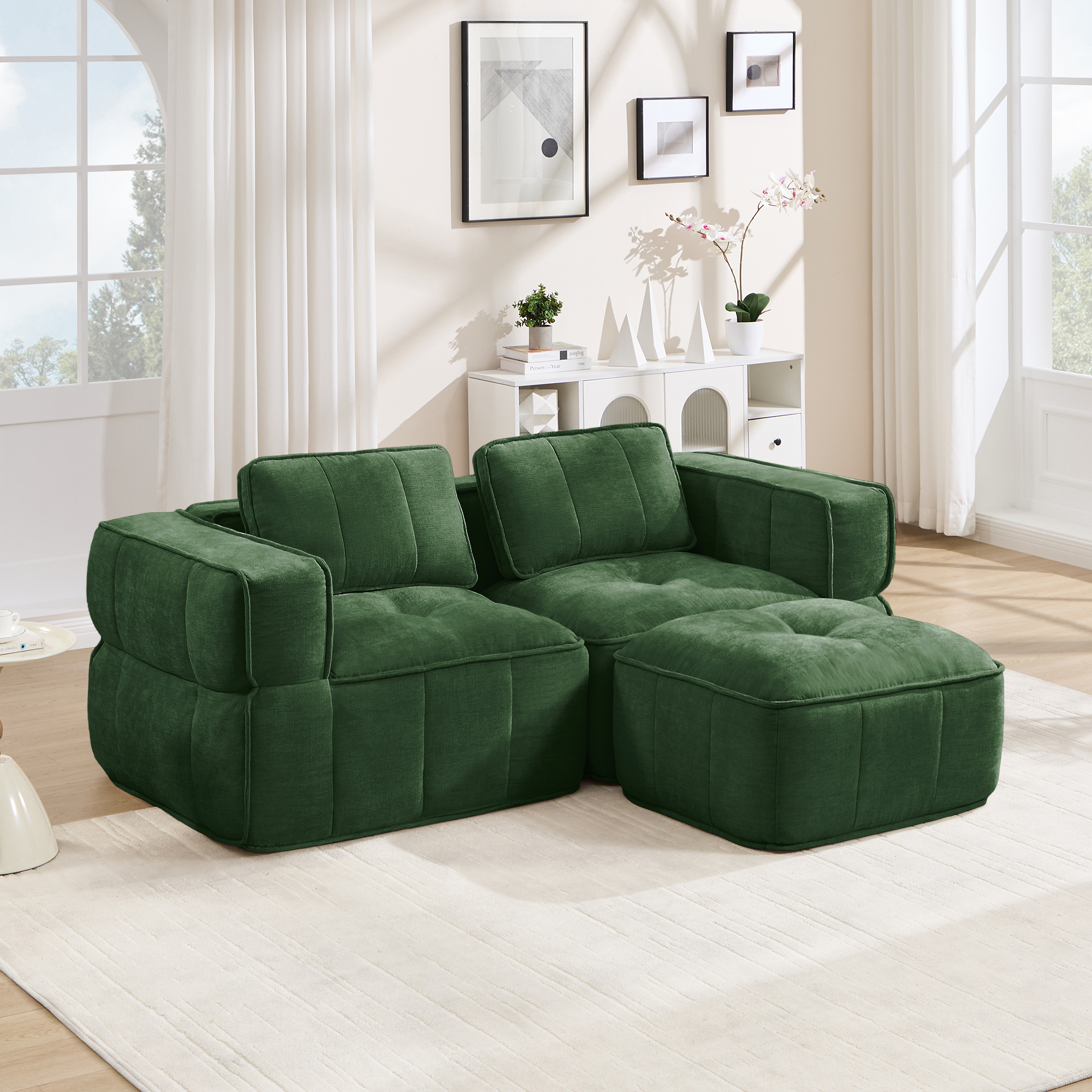 Canapé modulaire Vert - visuel 2
