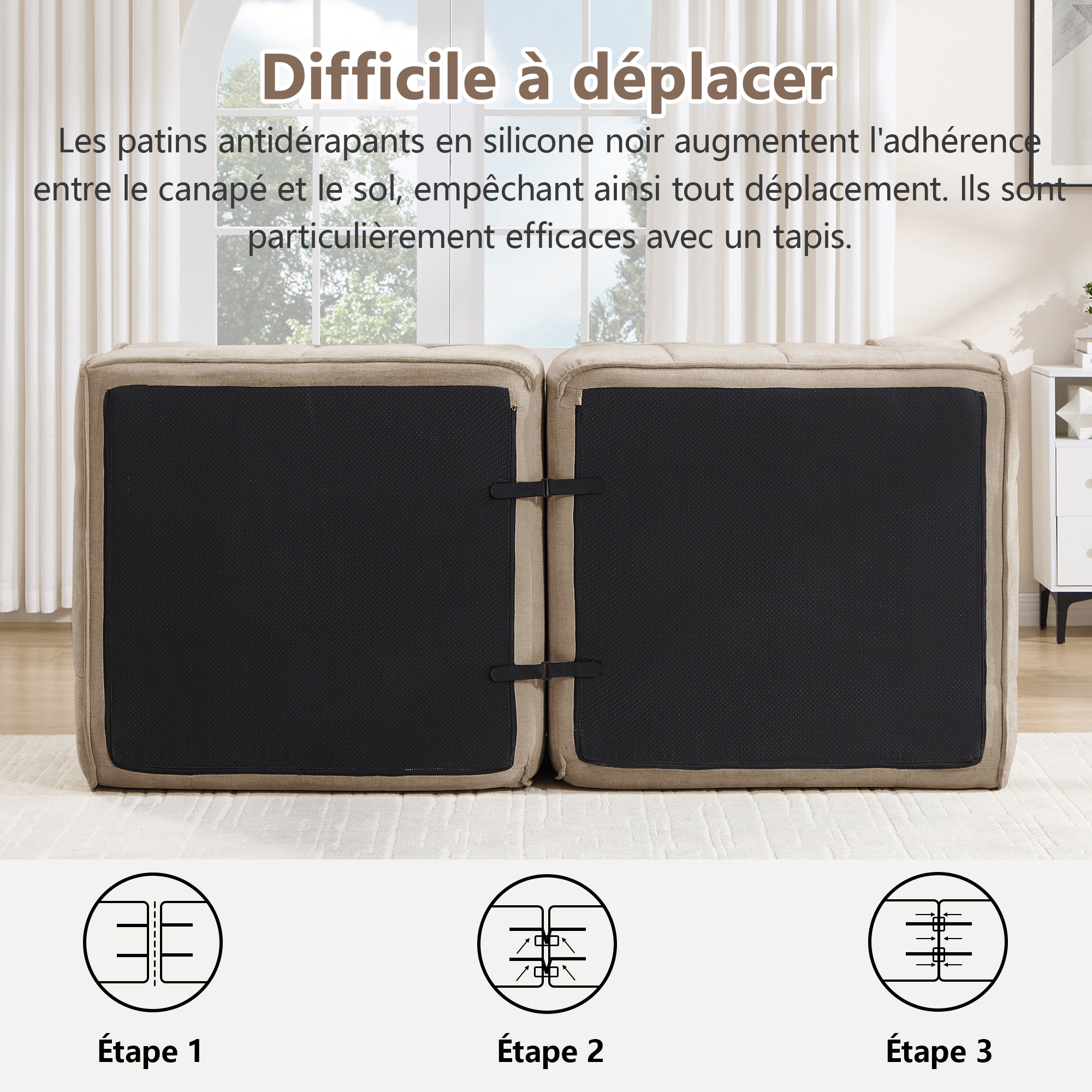 Détail du canapé