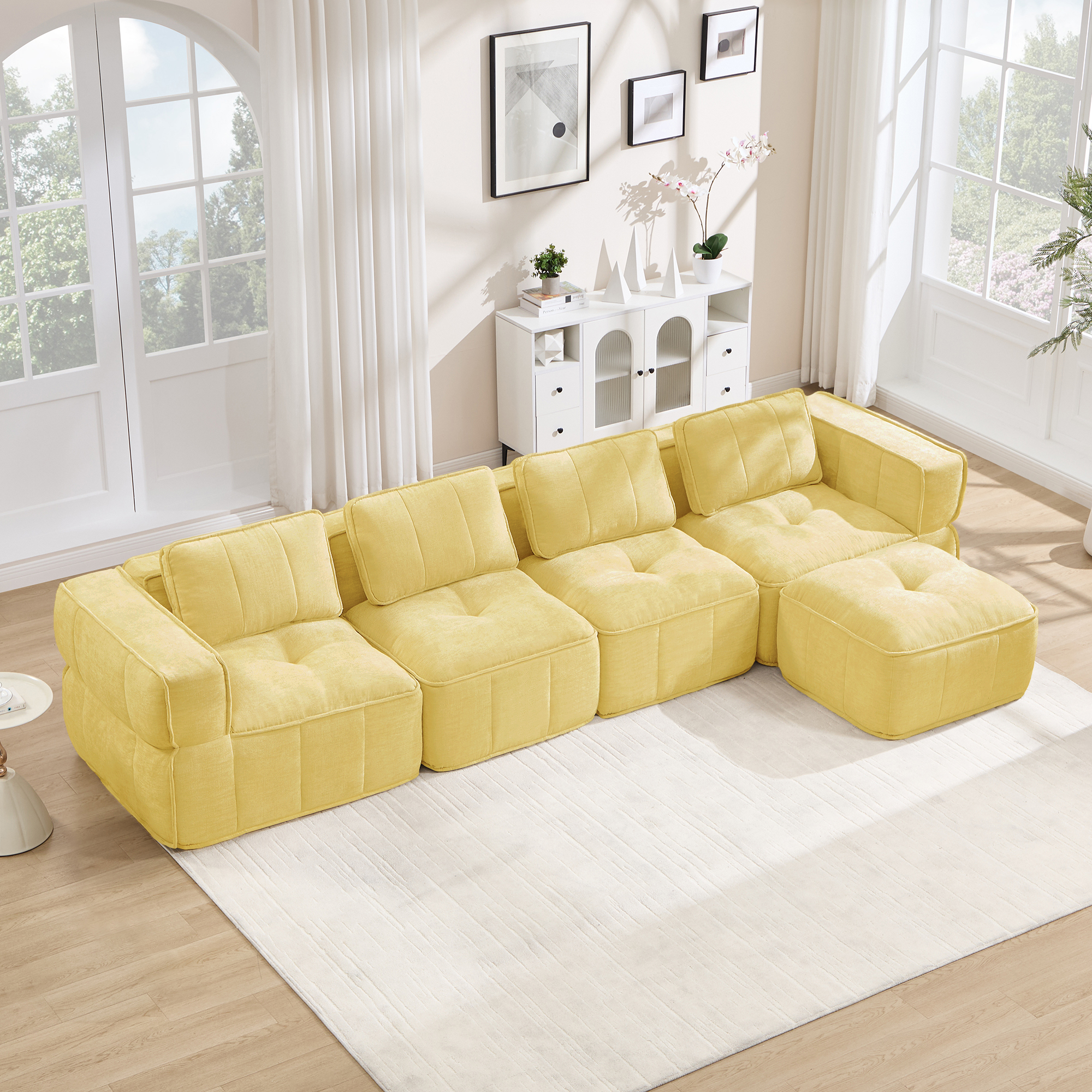 Canapé modulaire Jaune - visuel 1
