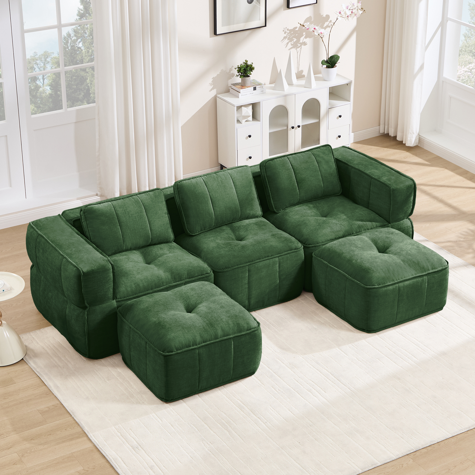 Canapé modulaire Vert - visuel 1