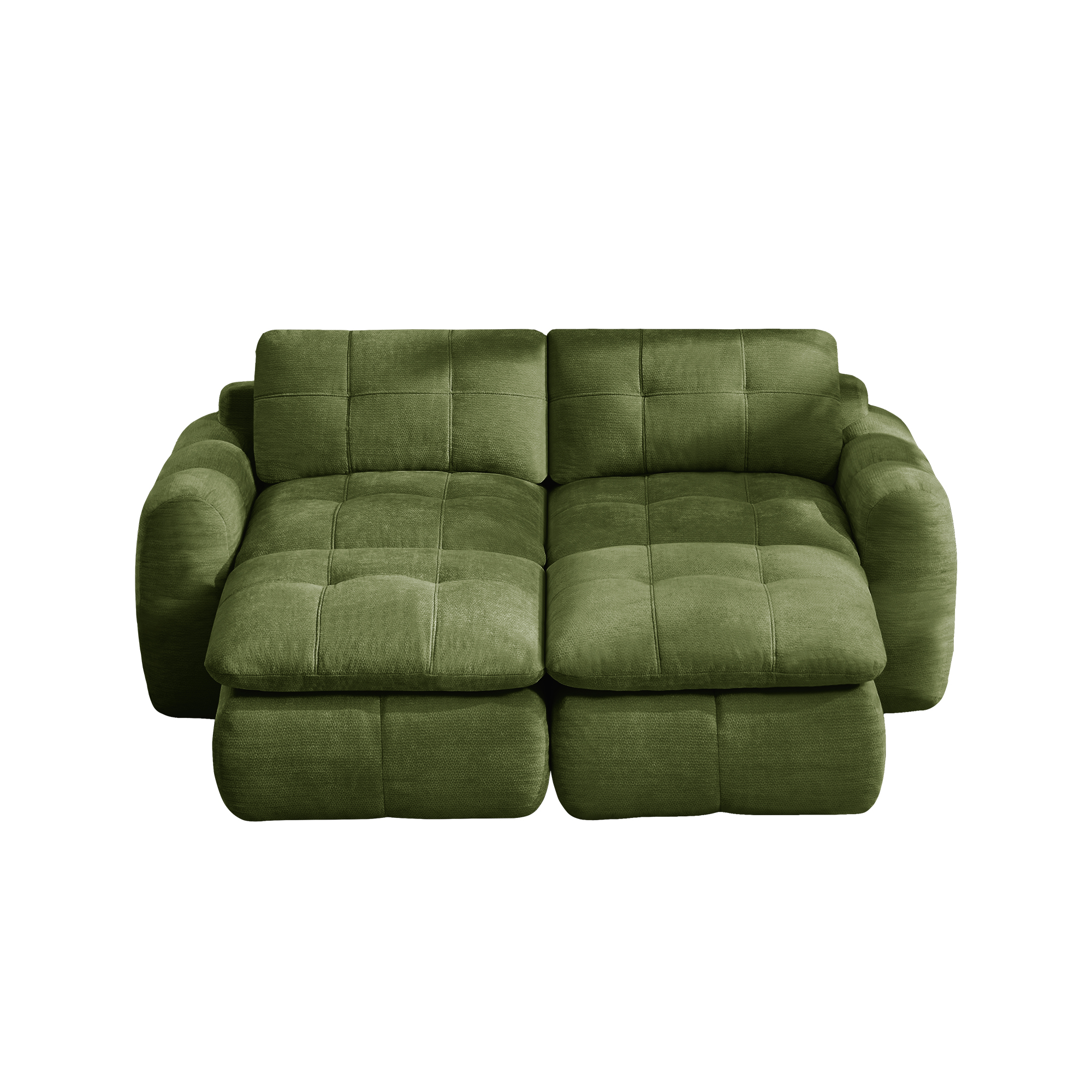 Design avec poufs intégrés