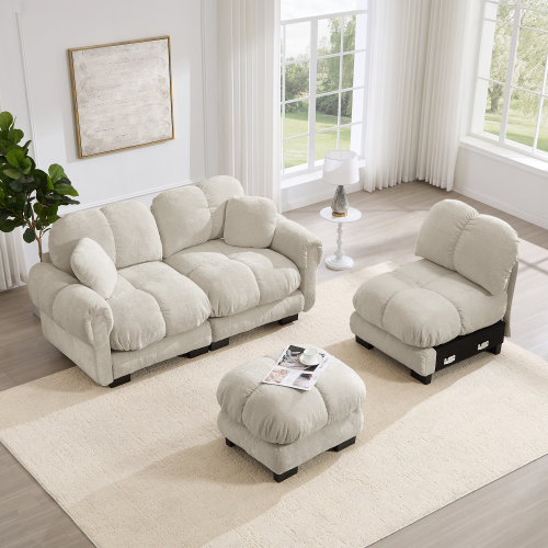 Coussins épais avec petit coussin amovible inclus